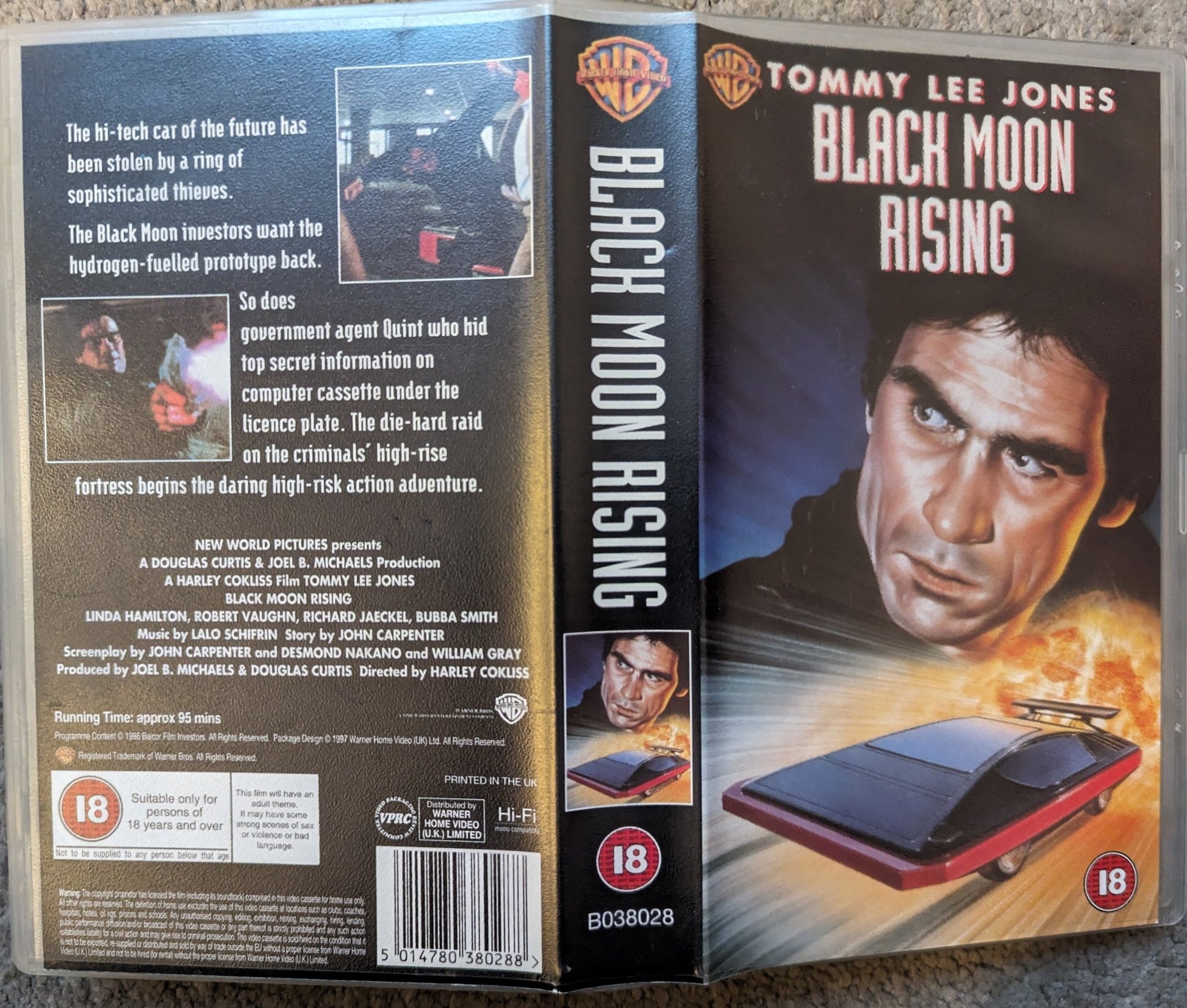 Black Moon Rising (1986) VHS Video - Flippin Retro Video Shop