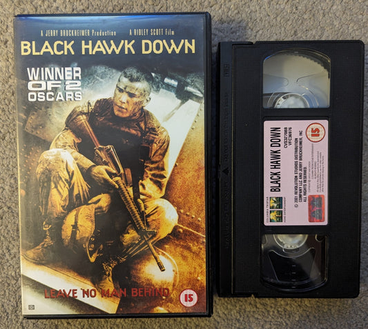 Blackhawk Down (2001) VHS Video Ex Rental - Flippin Retro Video Shop