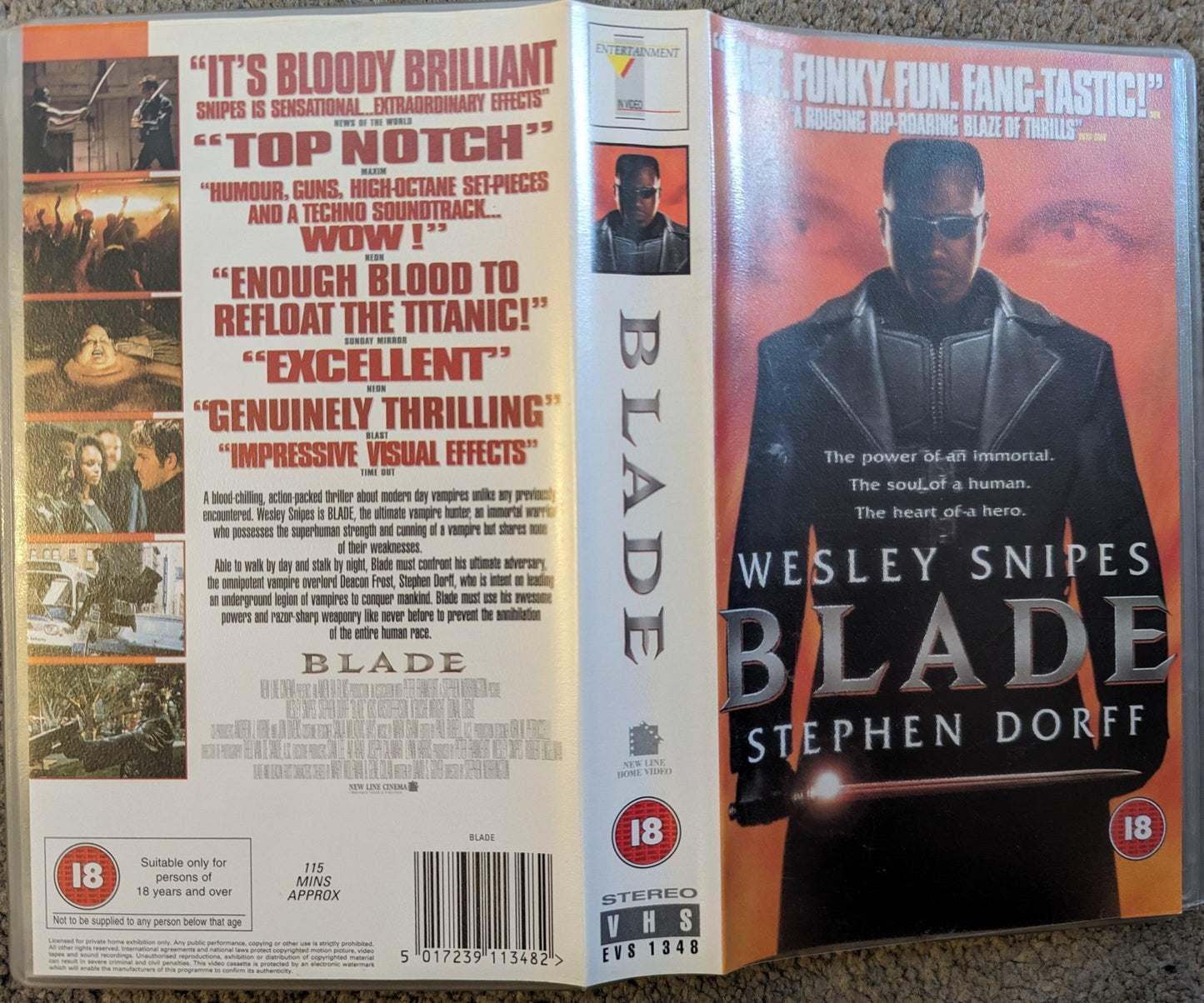 Blade (1998) VHS Video - Flippin Retro Video Shop