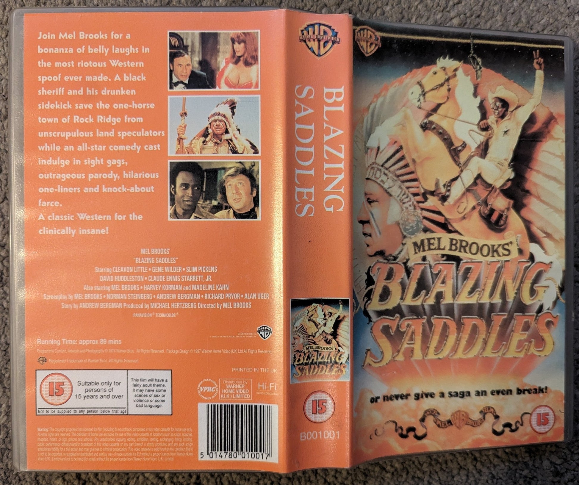 Blazing Saddles (1974) VHS Video - Flippin Retro Video Shop