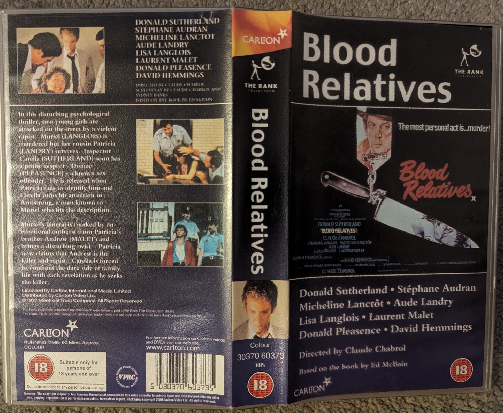 Blood Relatives (1978) VHS Video - Flippin Retro Video Shop