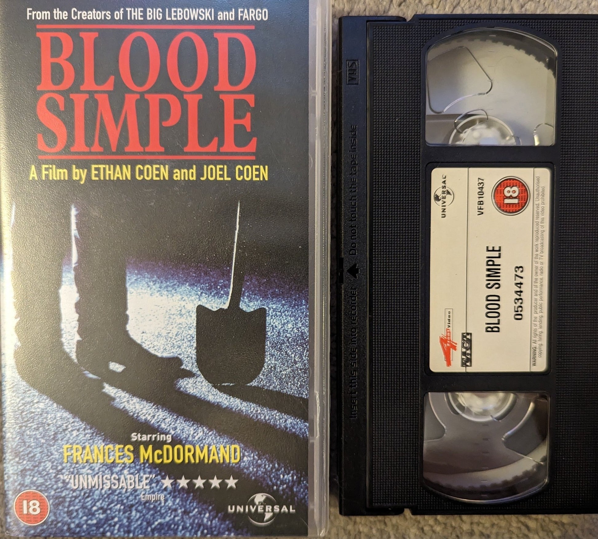 Blood Simple (1984) VHS Video - Flippin Retro Video Shop