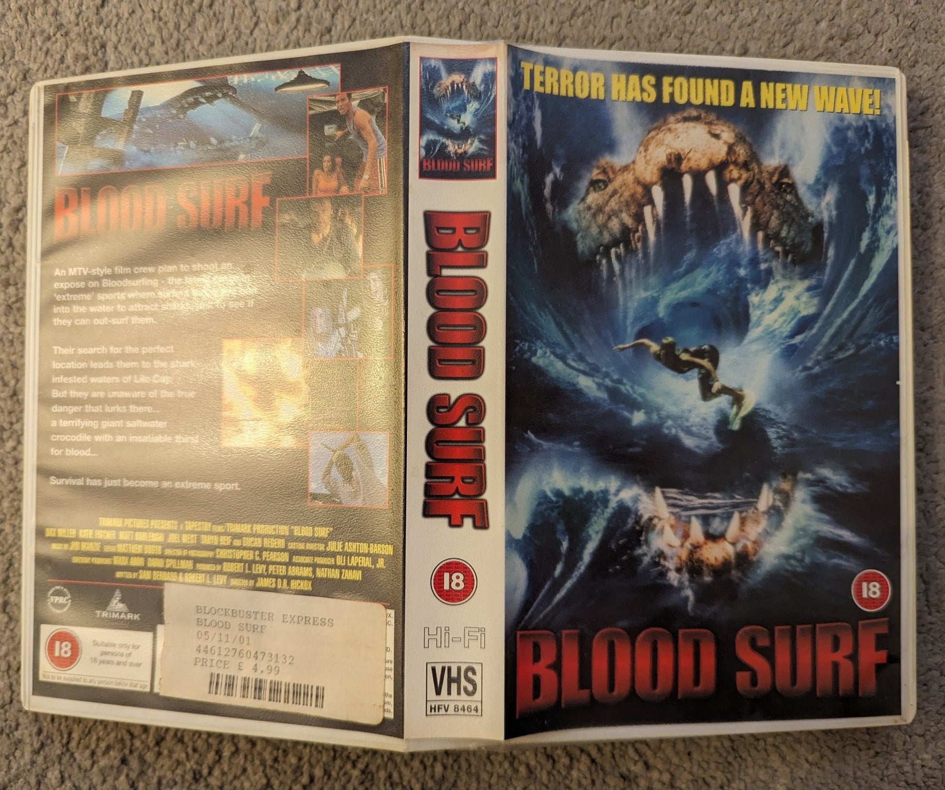 Blood Surf (2000) VHS Ex Rental - Flippin Retro Video Shop