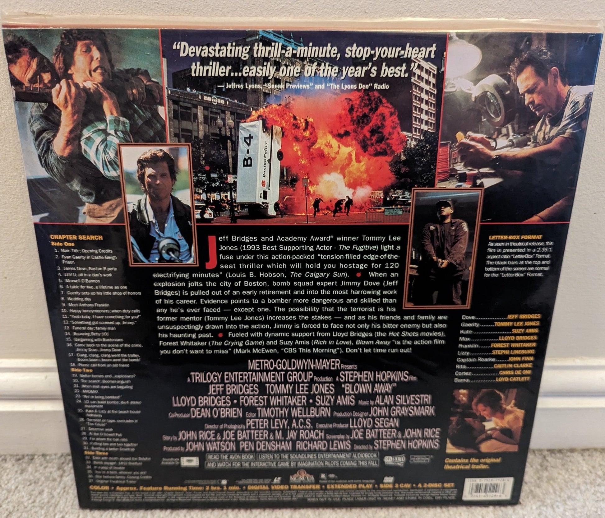 Blown Away (1994) Laserdisc NTSC - Flippin Retro Video Shop