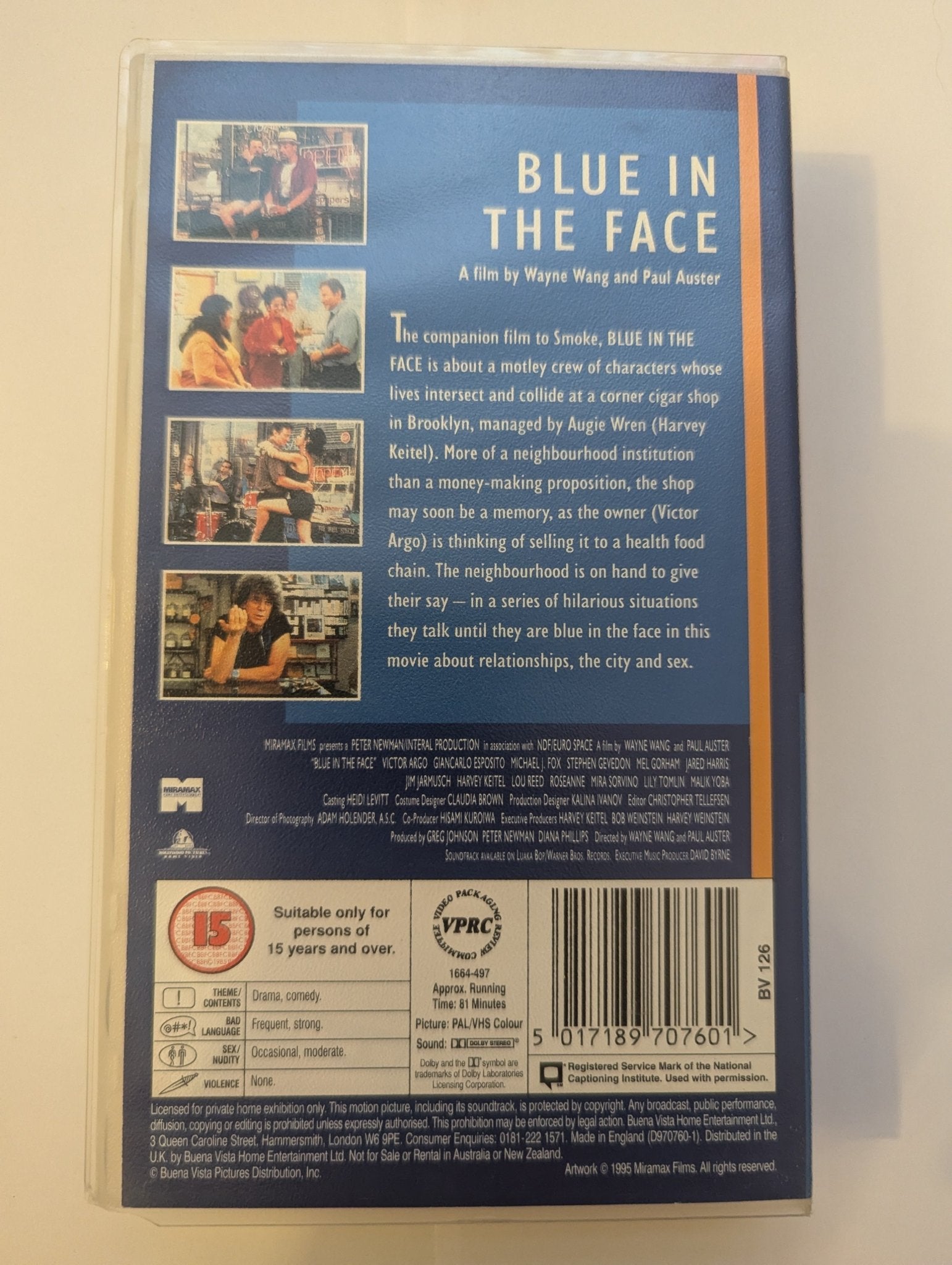 Blue In The Face (1995) VHS Video - Flippin Retro