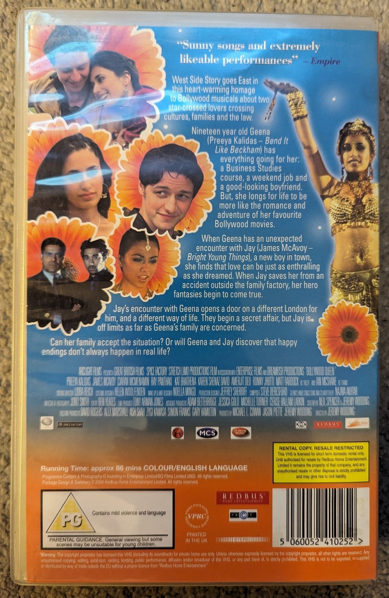 Bollywood Queen (2002) VHS Video Ex Rental - Flippin Retro Video Shop