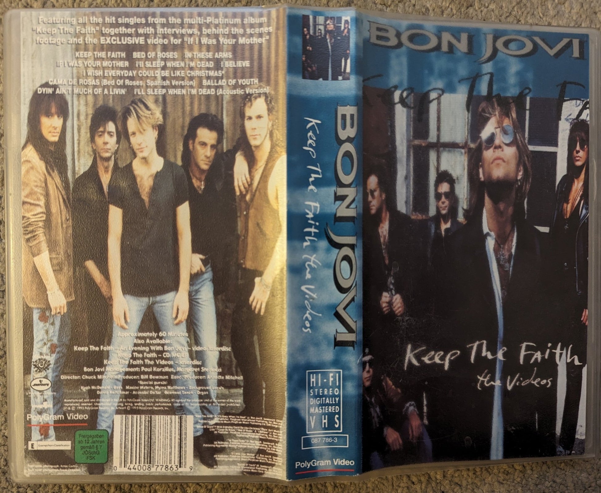 Bon Jovi Keep The Faith VHS Video - Flippin Retro Video Shop