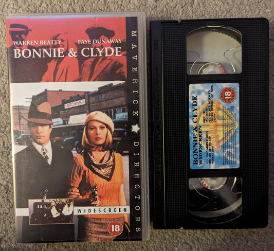 Bonnie & Clyde (1967) VHS Video Wide - screen - Flippin Retro Video Shop