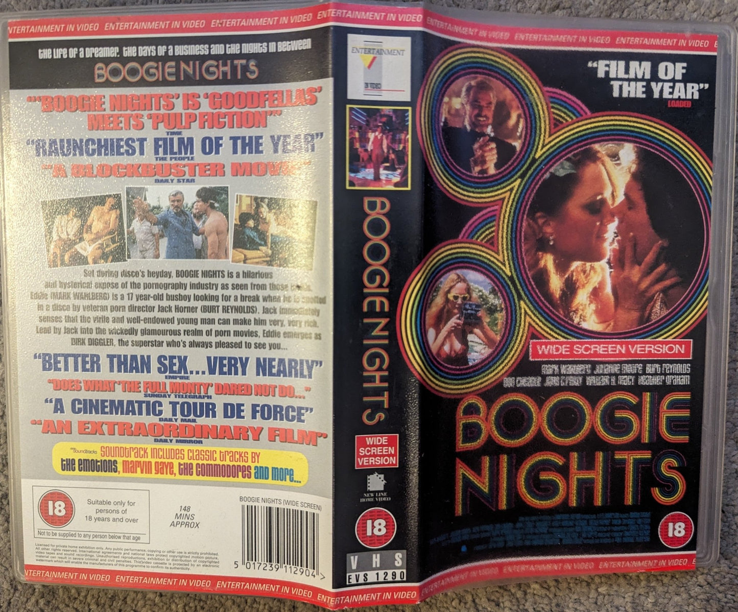 Boogie Nights (1997) VHS Video Wide - screen - Flippin Retro Video Shop