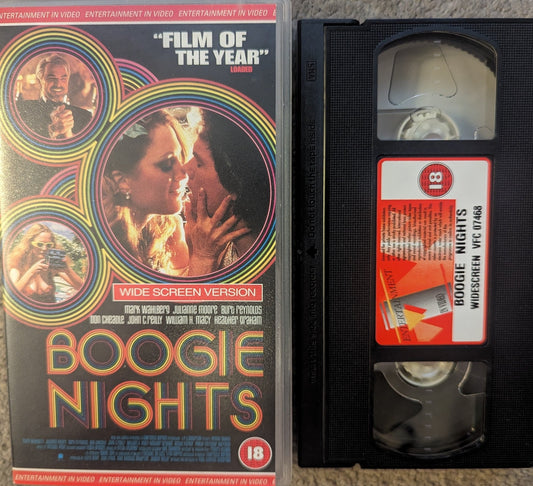 Boogie Nights (1997) VHS Video Wide - screen - Flippin Retro Video Shop