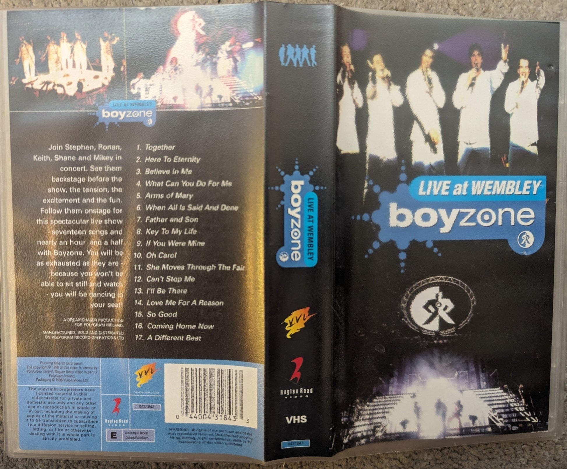 Boyzone Live At Wembley VHS Video - Flippin Retro Video Shop