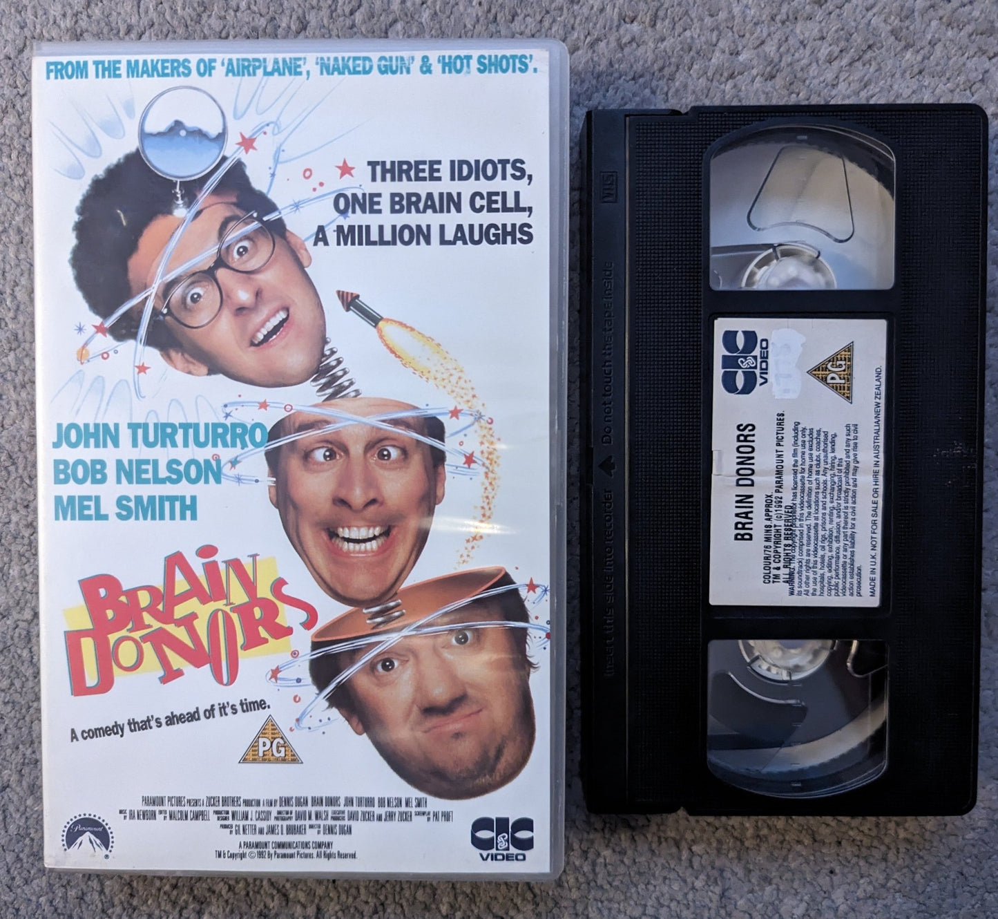 Brain Donors (1992) VHS Video Ex Rental - Flippin Retro Video Shop