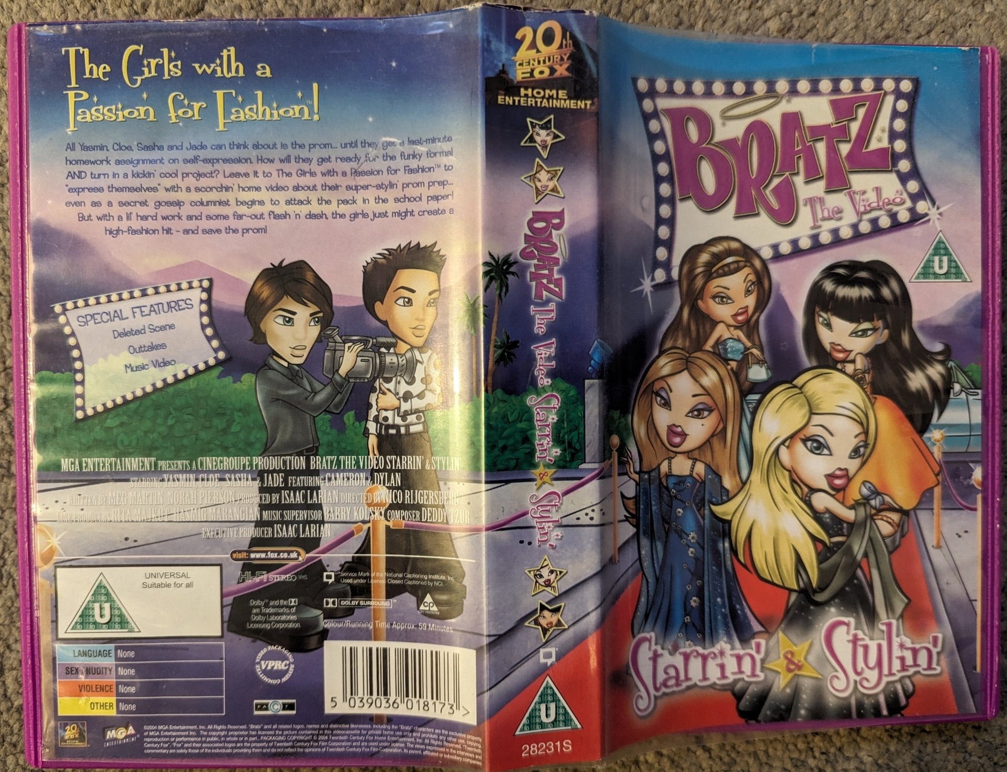 Bratz Starrin Stylin VHS Video Flippin Retro Video Shop