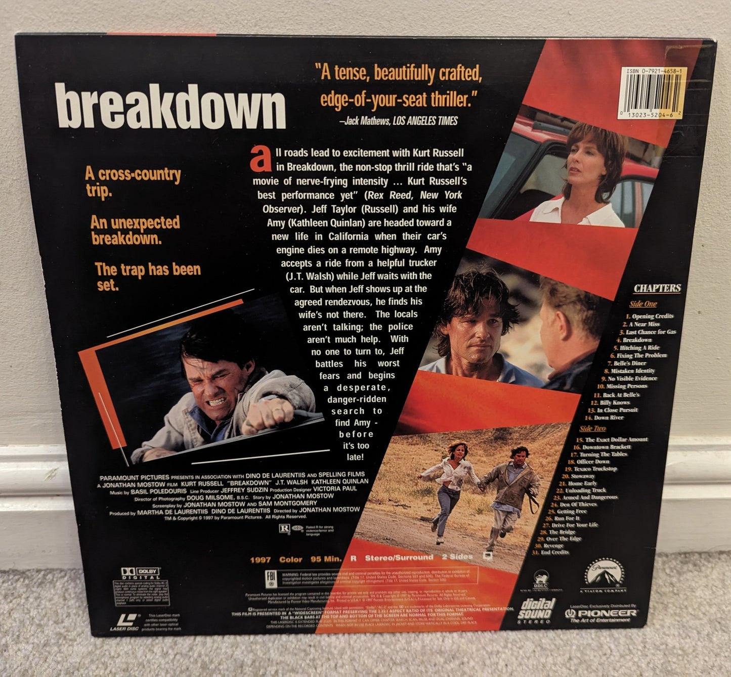 Breakdown (1997) Laserdisc NTSC - Flippin Retro Video Shop