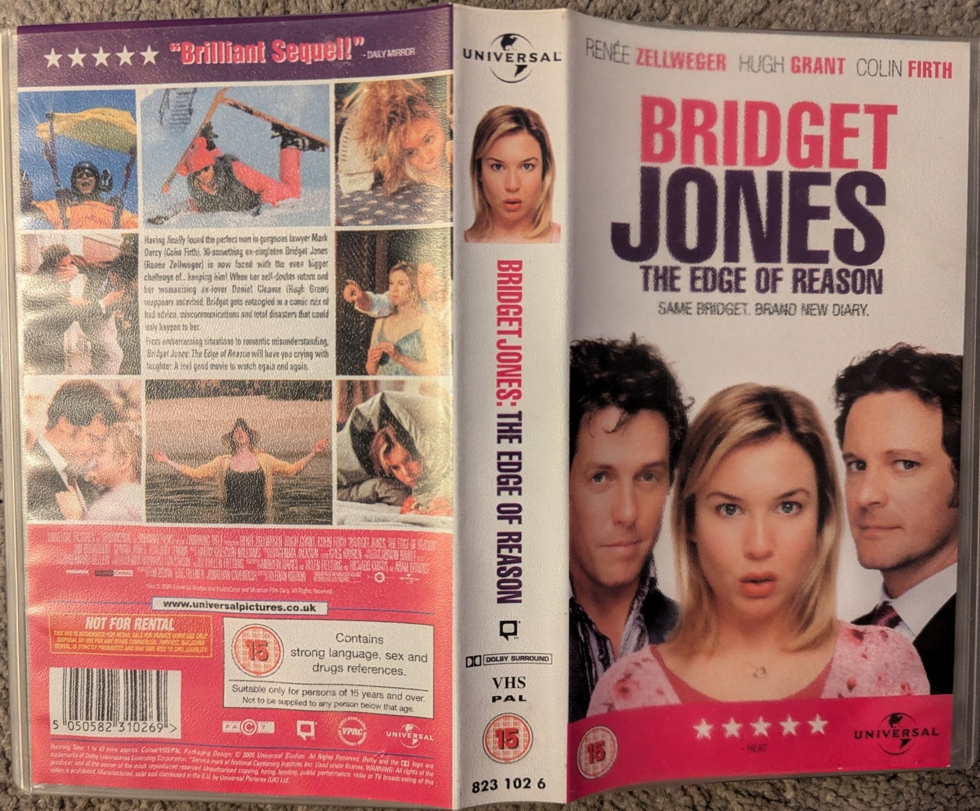 Bridget Jones The Edge Of Reason (2004) VHS Video - Flippin Retro Video Shop