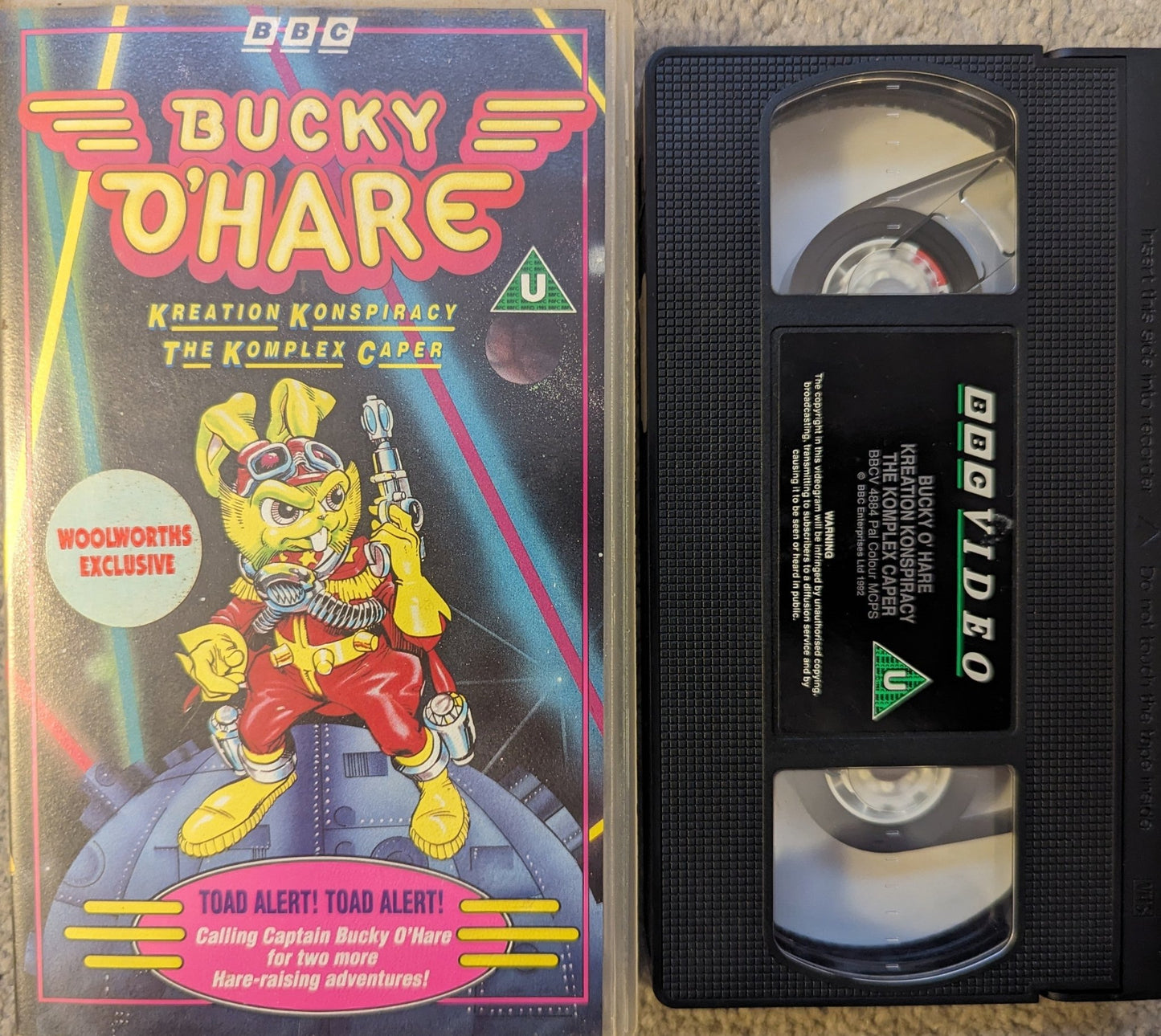 Bucky O'Hare Toad Alert VHS Video - Flippin Retro Video Shop