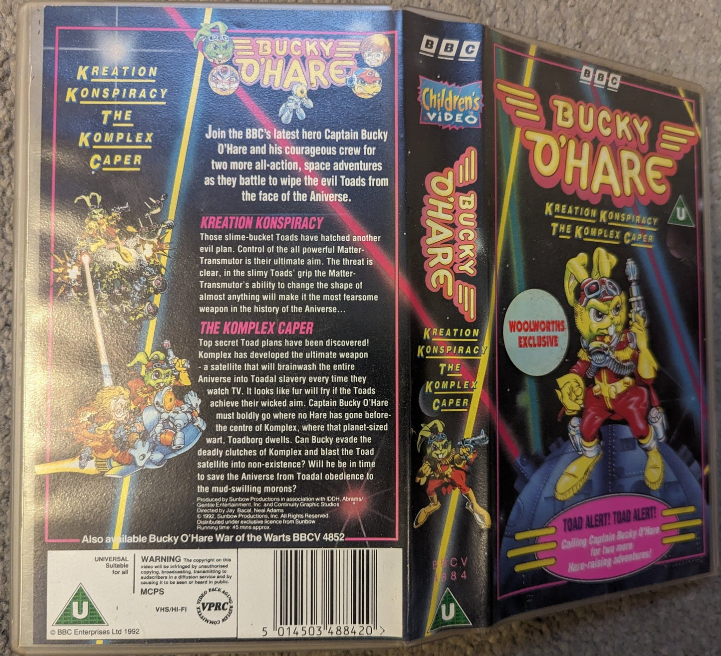 Bucky O'Hare Toad Alert VHS Video - Flippin Retro Video Shop