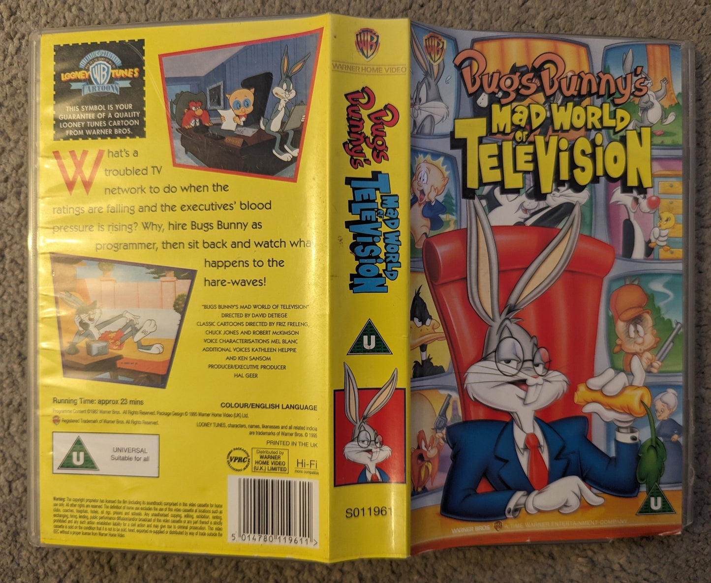 Bugs Bunny Mad World of Television (1982) VHS Video - Flippin Retro Video Shop