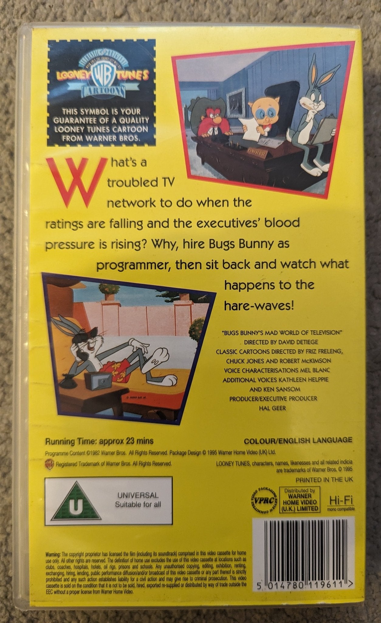 Bugs Bunny Mad World of Television (1982) VHS Video - Flippin Retro Video Shop