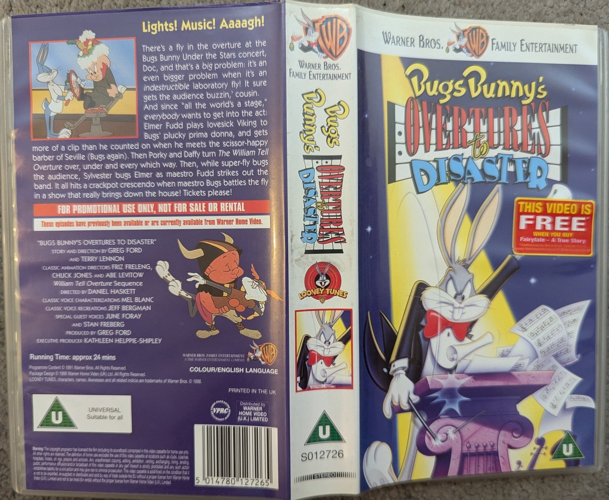 Bugs Bunny Overtures To Disaster (1991) VHS Video - Flippin Retro Video Shop