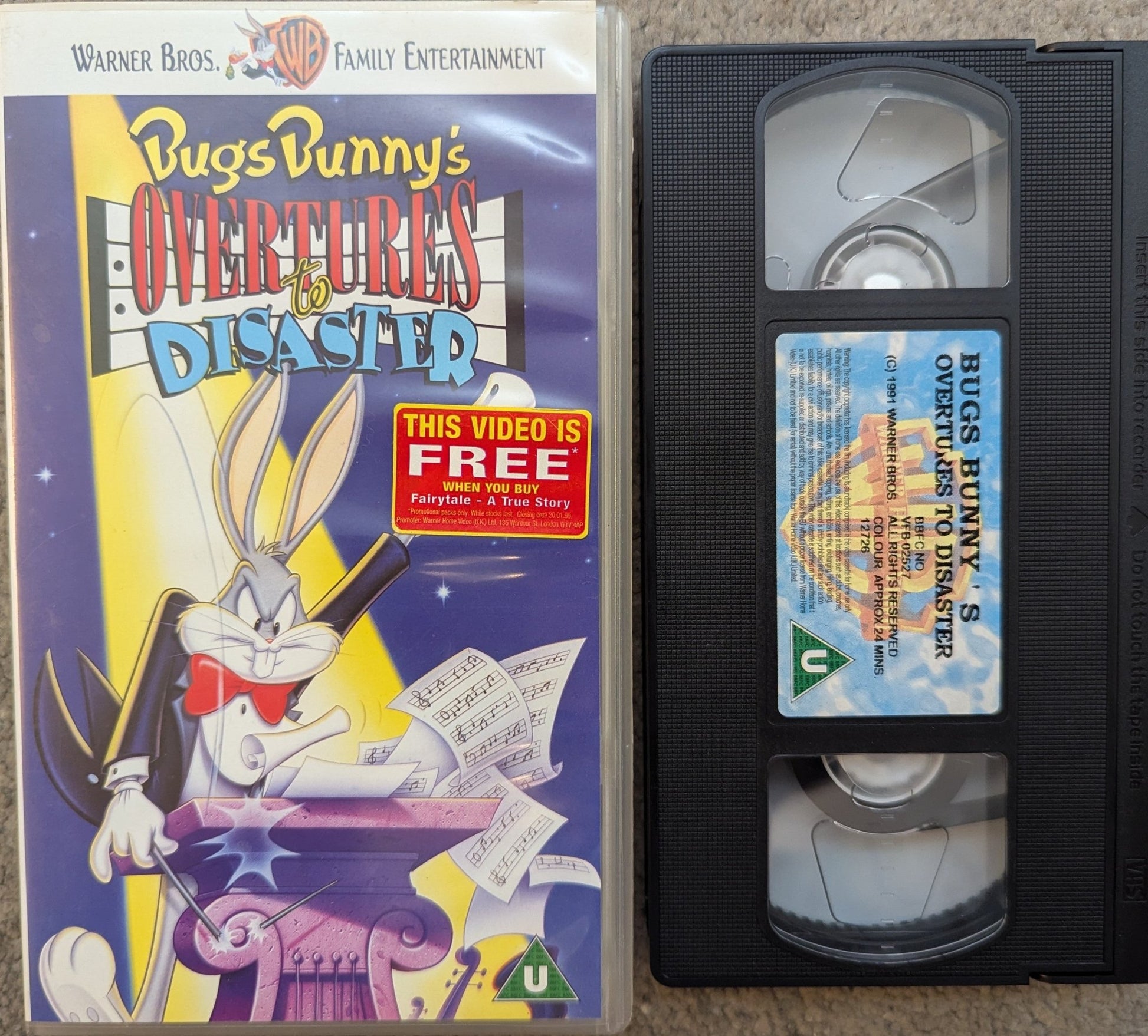 Bugs Bunny Overtures To Disaster (1991) VHS Video - Flippin Retro Video Shop