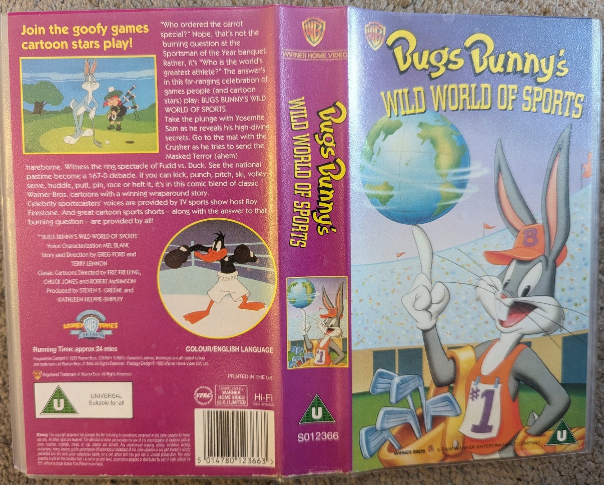 Bugs Bunny's Wild World Of Sports VHS Video - Flippin Retro Video Shop