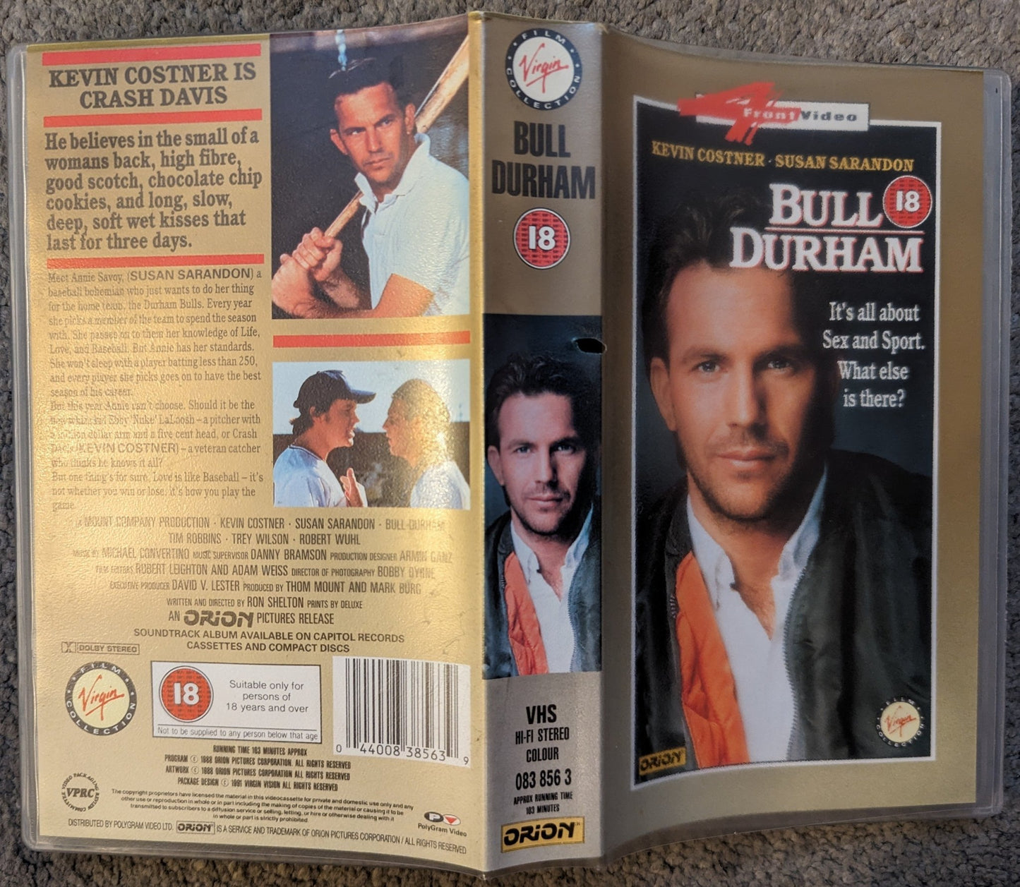 Bull Durham (1988) VHS Video - Flippin Retro Video Shop