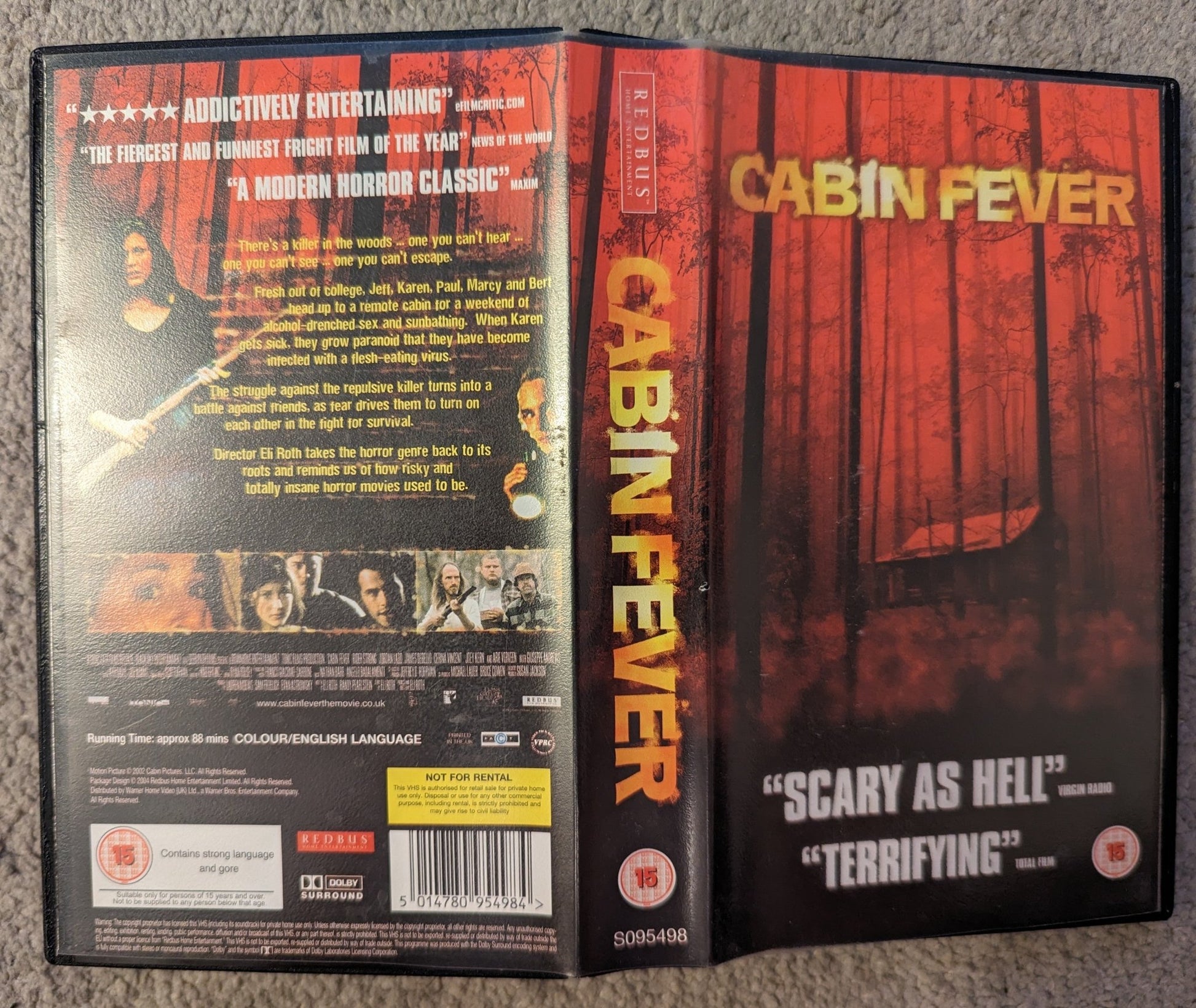 Cabin Fever (2002) VHS Video - Flippin Retro Video Shop