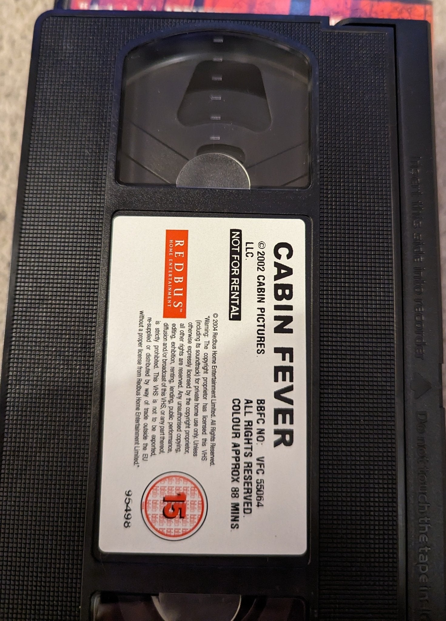 Cabin Fever (2002) VHS Video - Flippin Retro Video Shop