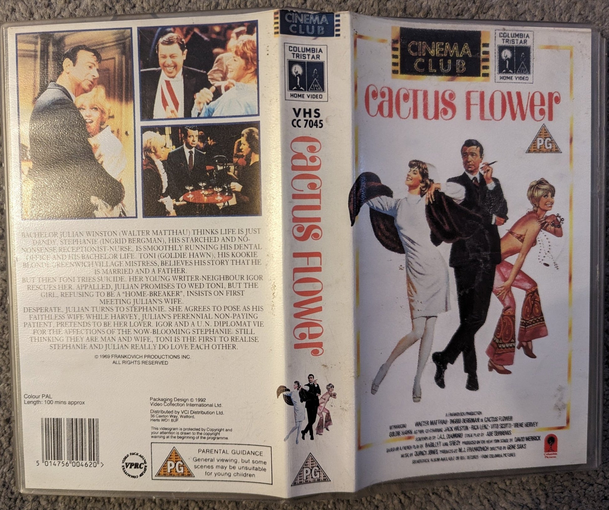 Cactus Flower (1969) VHS Video Cinema Club - Flippin Retro Video Shop