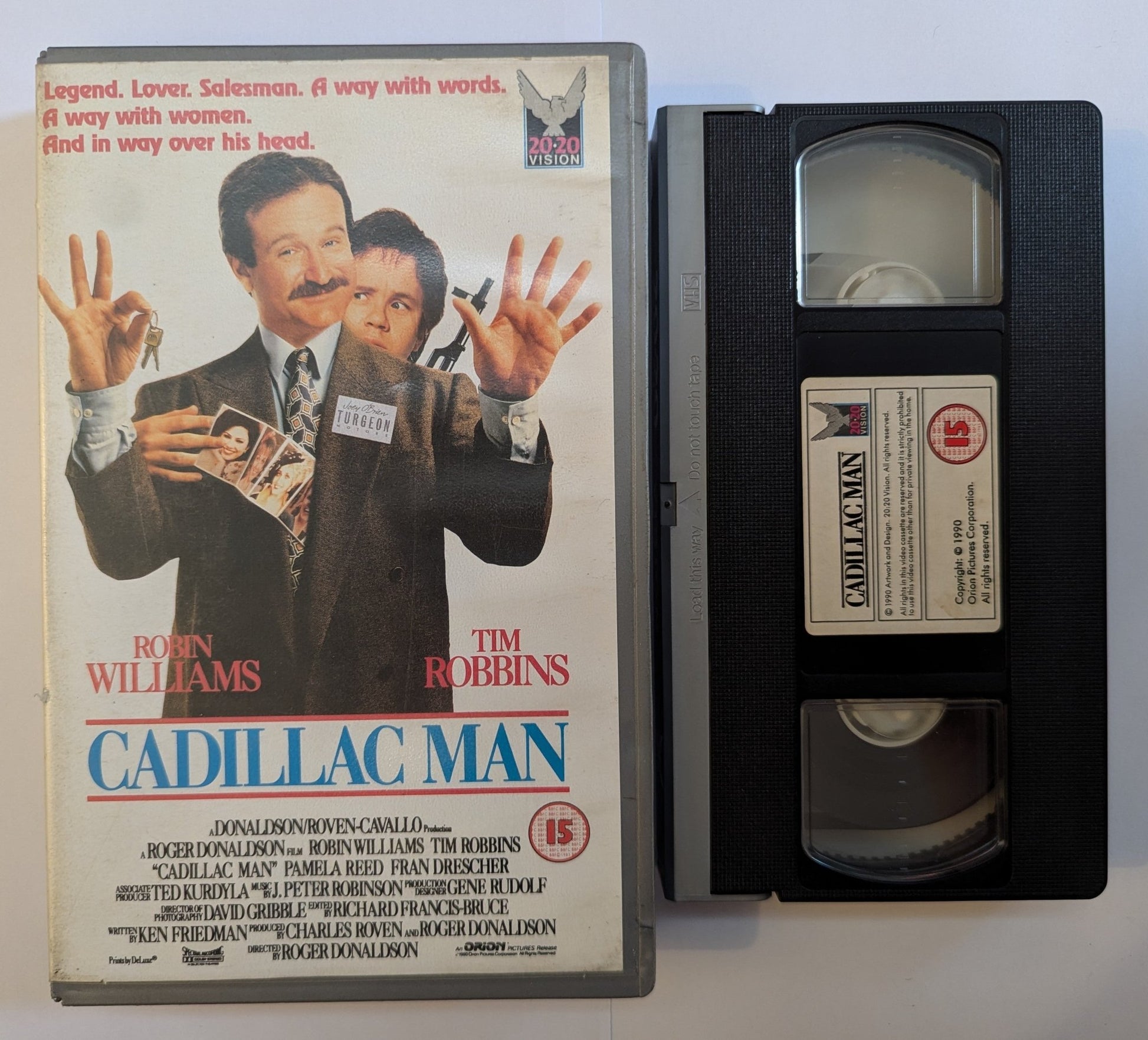 Cadillac Man (1990) VHS Video Ex Rental - Flippin Retro Video Shop