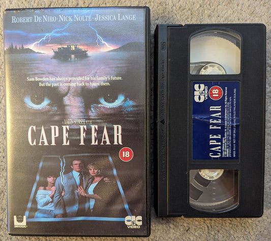 Cape Fear (1991) VHS Video Ex Rental - Flippin Retro Video Shop