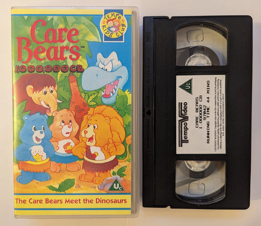 Care Bears Meet The Dinosaurs 1,000,000CB VHS Video - Flippin Retro Video Shop