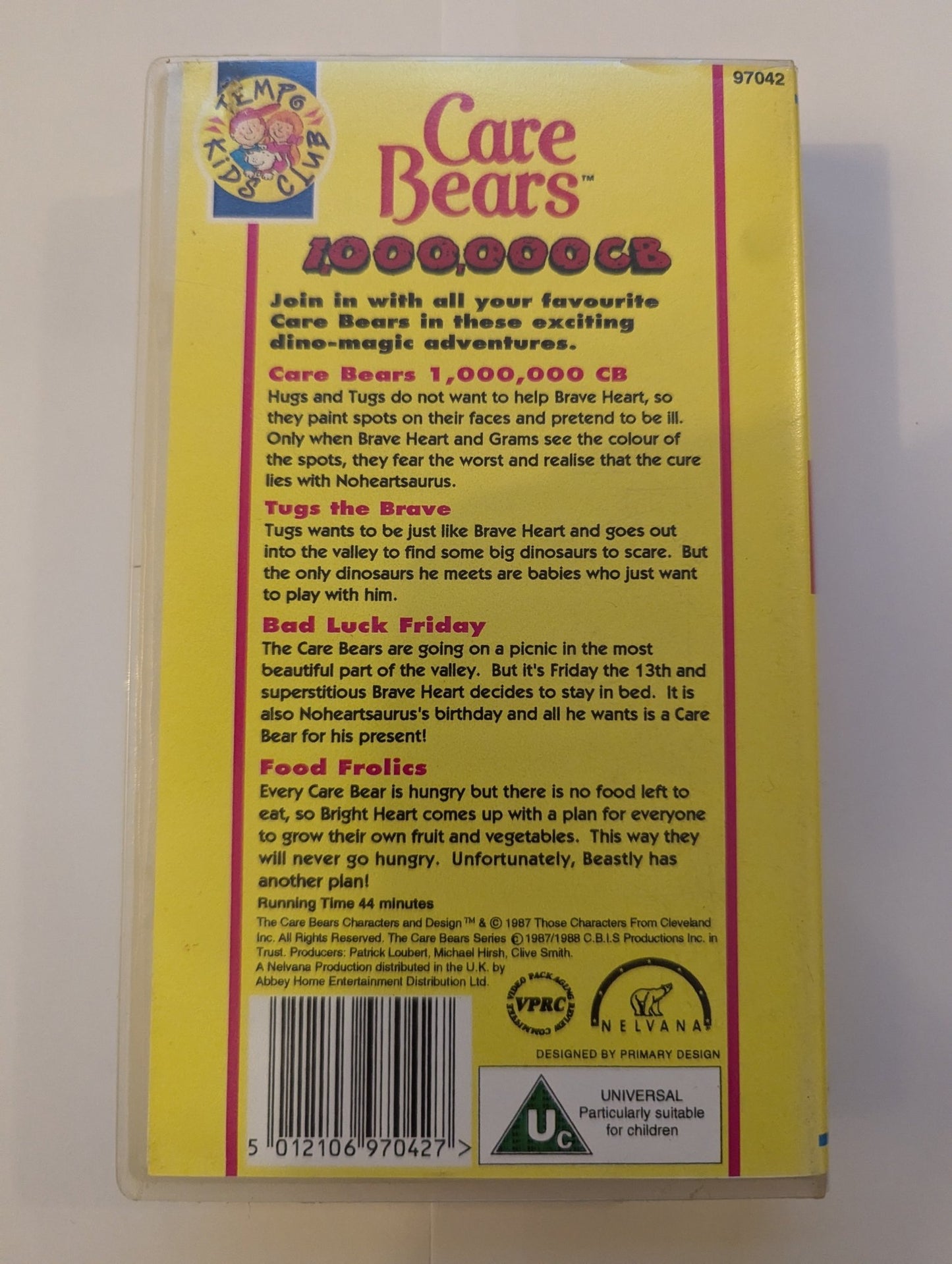 Care Bears Meet The Dinosaurs 1,000,000CB VHS Video - Flippin Retro Video Shop