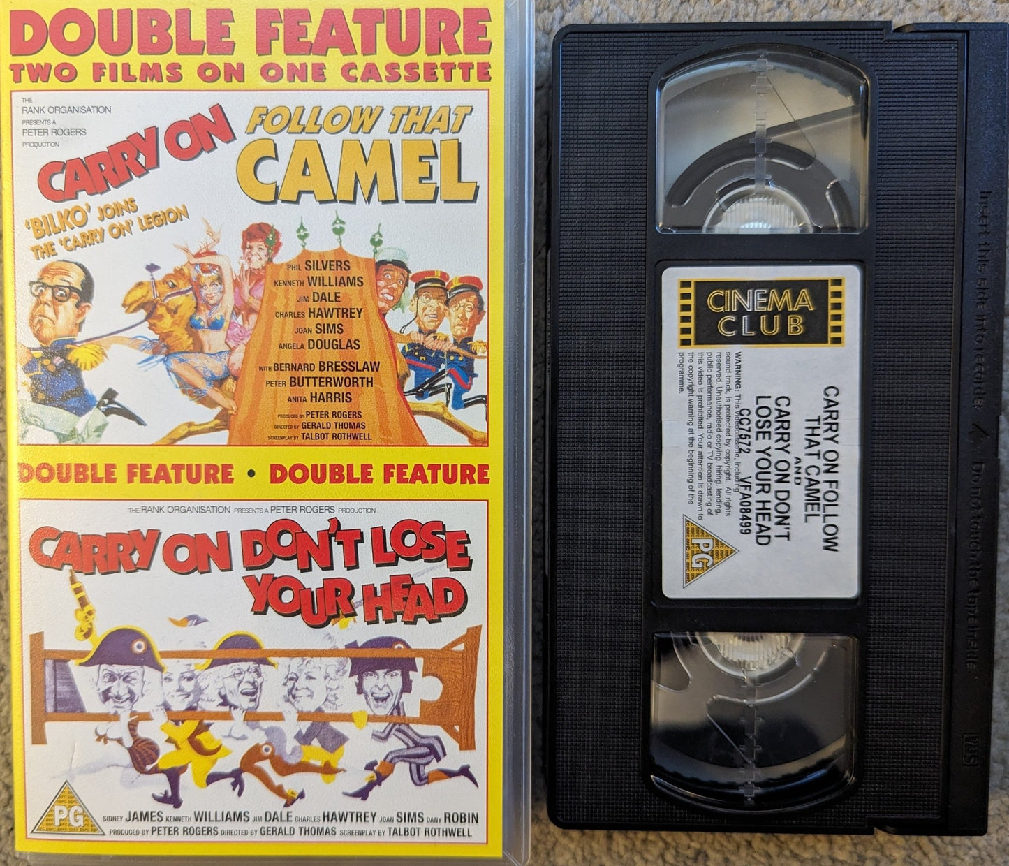 Carry On Camel & Don't Lose Your Head VHS Video - Flippin Retro Video Shop