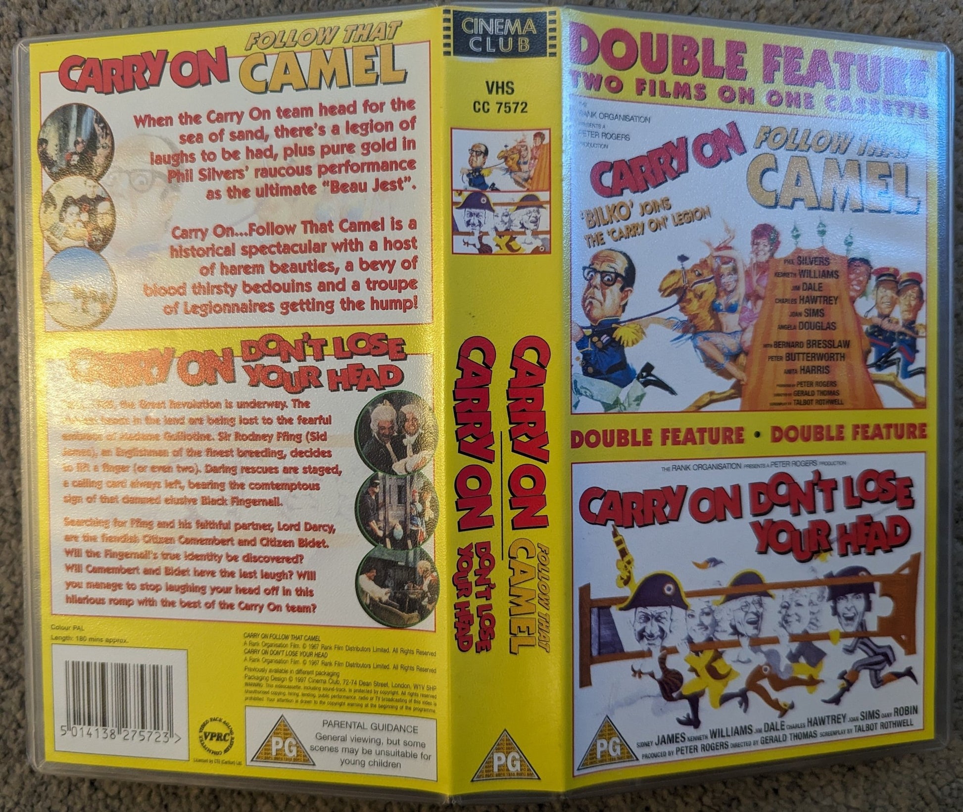 Carry On Camel & Don't Lose Your Head VHS Video - Flippin Retro Video Shop