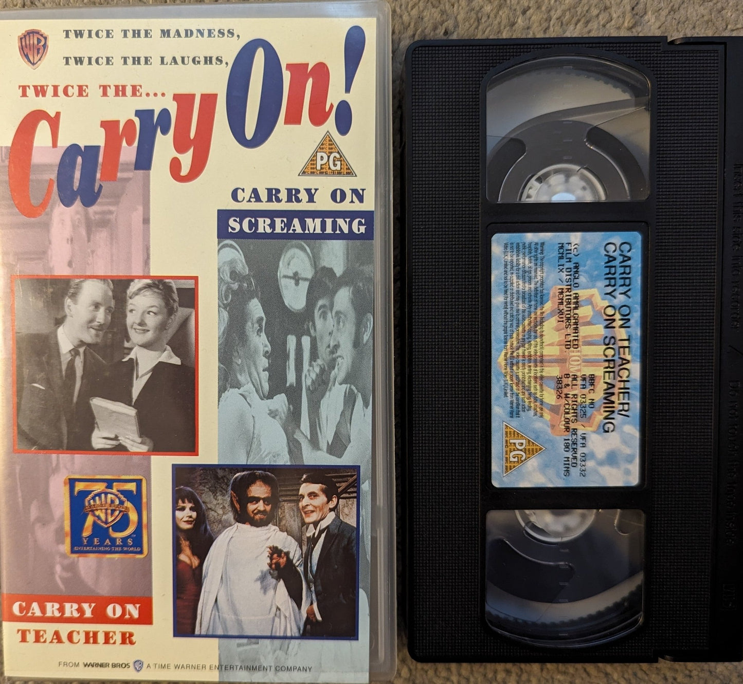 Carry On! Teacher & Screaming VHS Video - Flippin Retro Video Shop