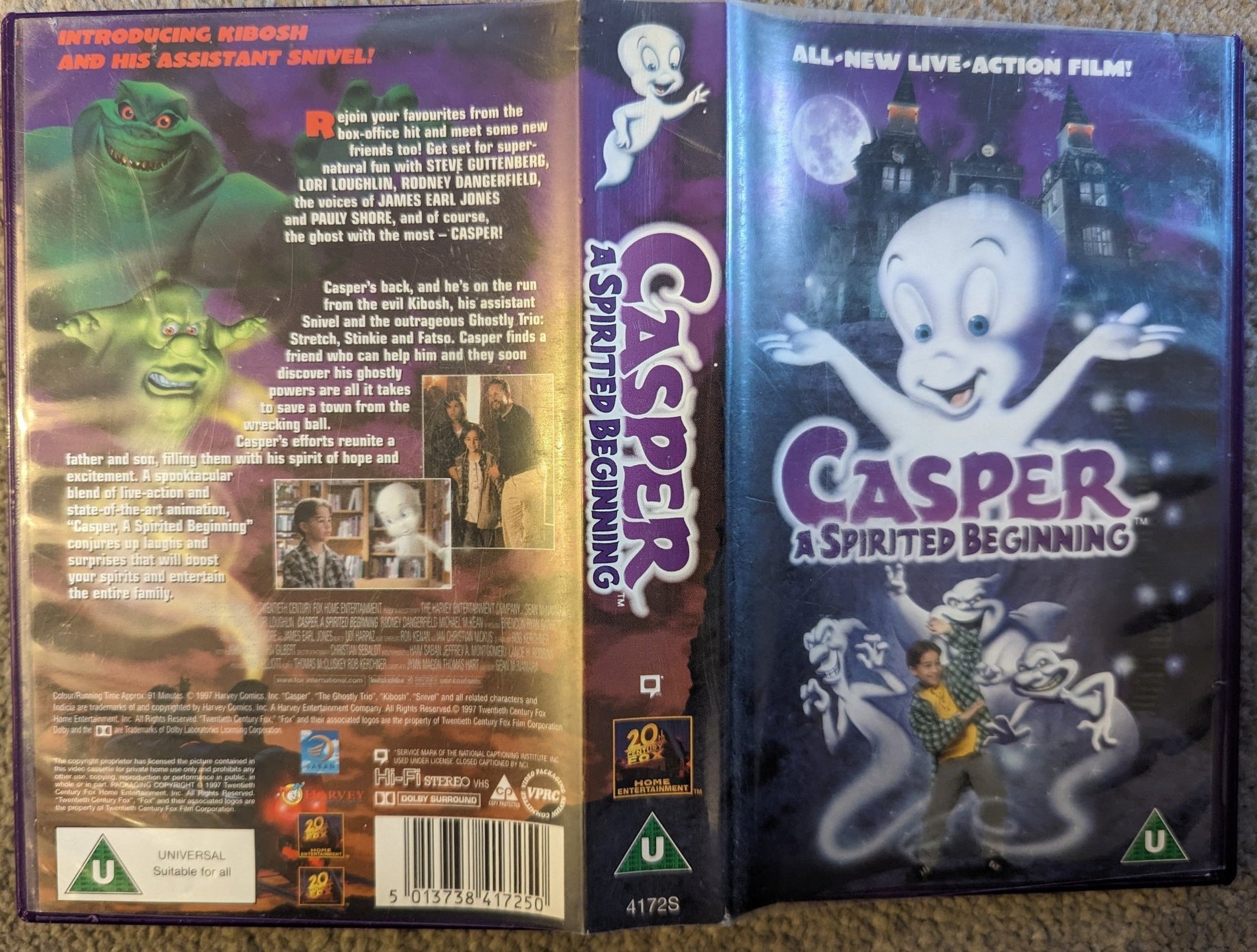 Casper A Spirited Beginning (1997) VHS Video - Flippin Retro Video Shop