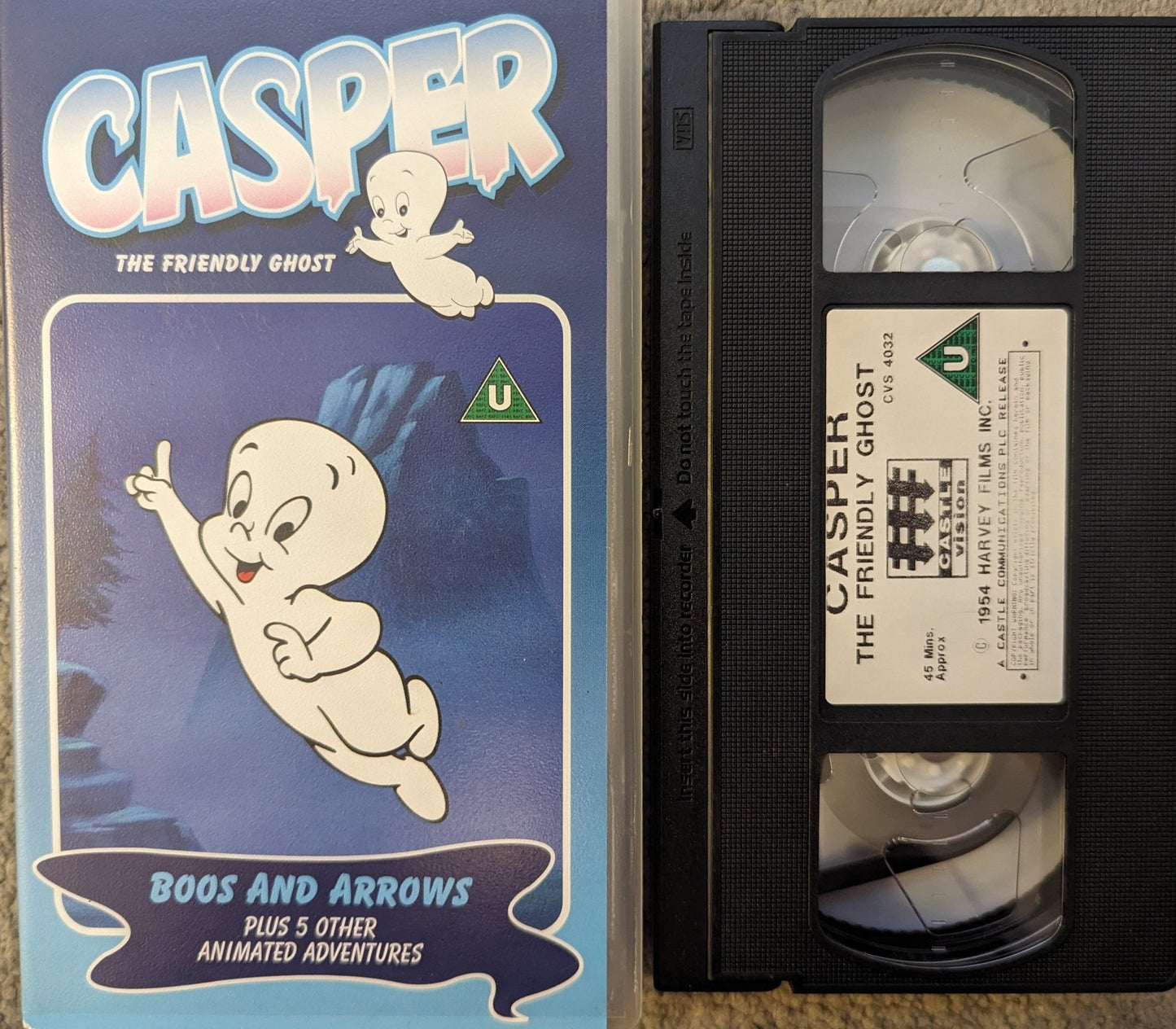 Casper The Friendly Ghost Boos And Arrows VHS Video - Flippin Retro Video Shop