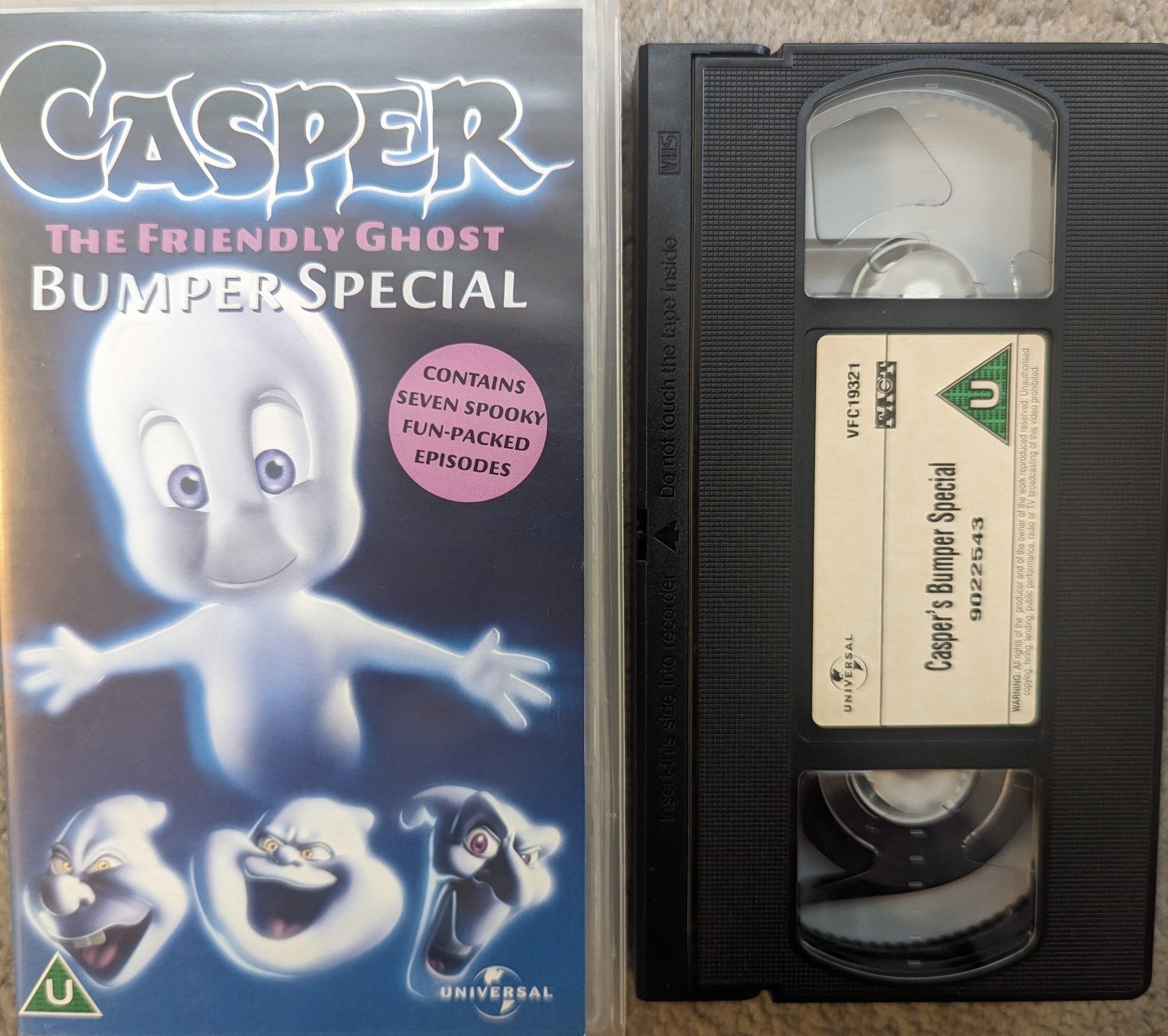 Casper The Friendly Ghost Bumper Special VHS Video - Flippin Retro Video Shop