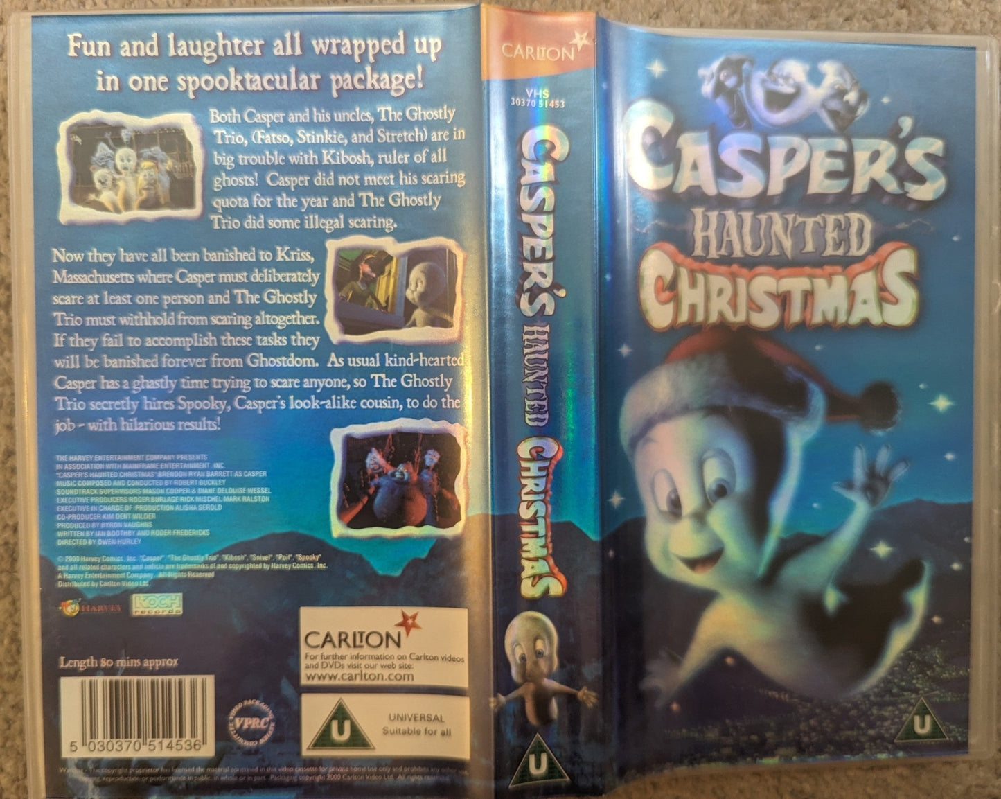 Casper's Haunted Christmas (2000) VHS Video - Flippin Retro Video Shop