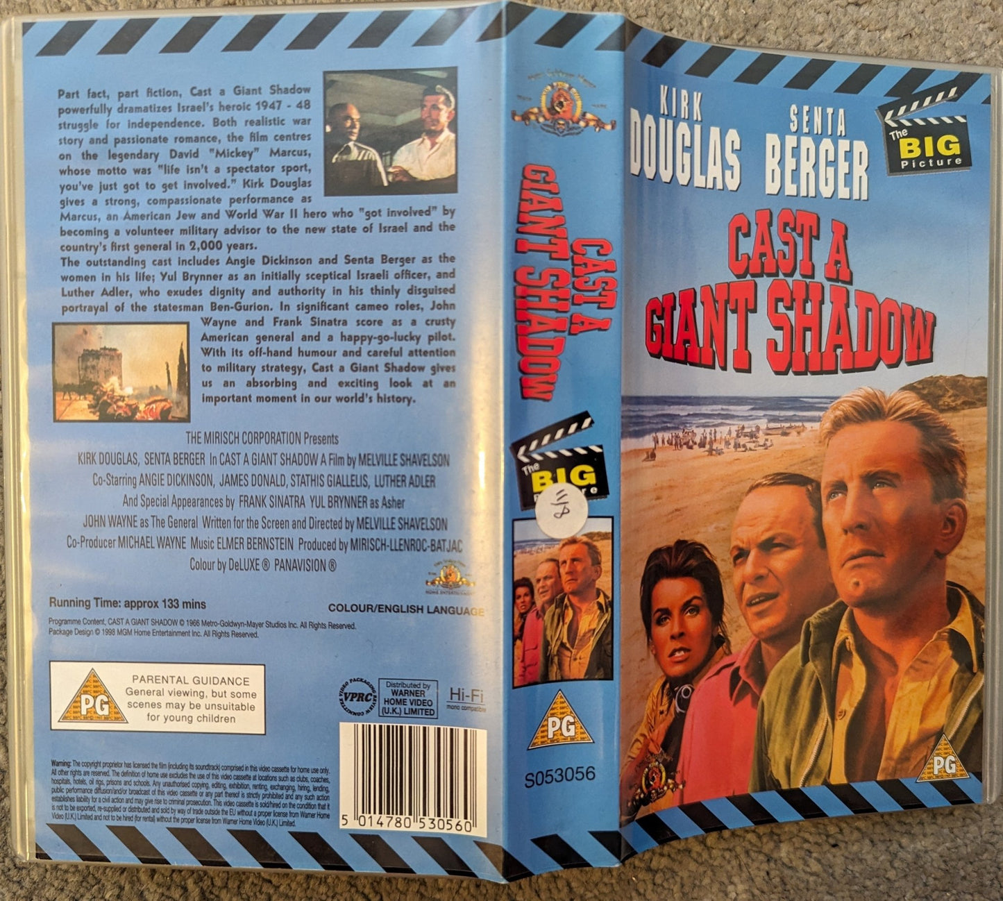 Cast A Giant Shadow (1966) VHS Video *Sealed* - Flippin Retro Video Shop