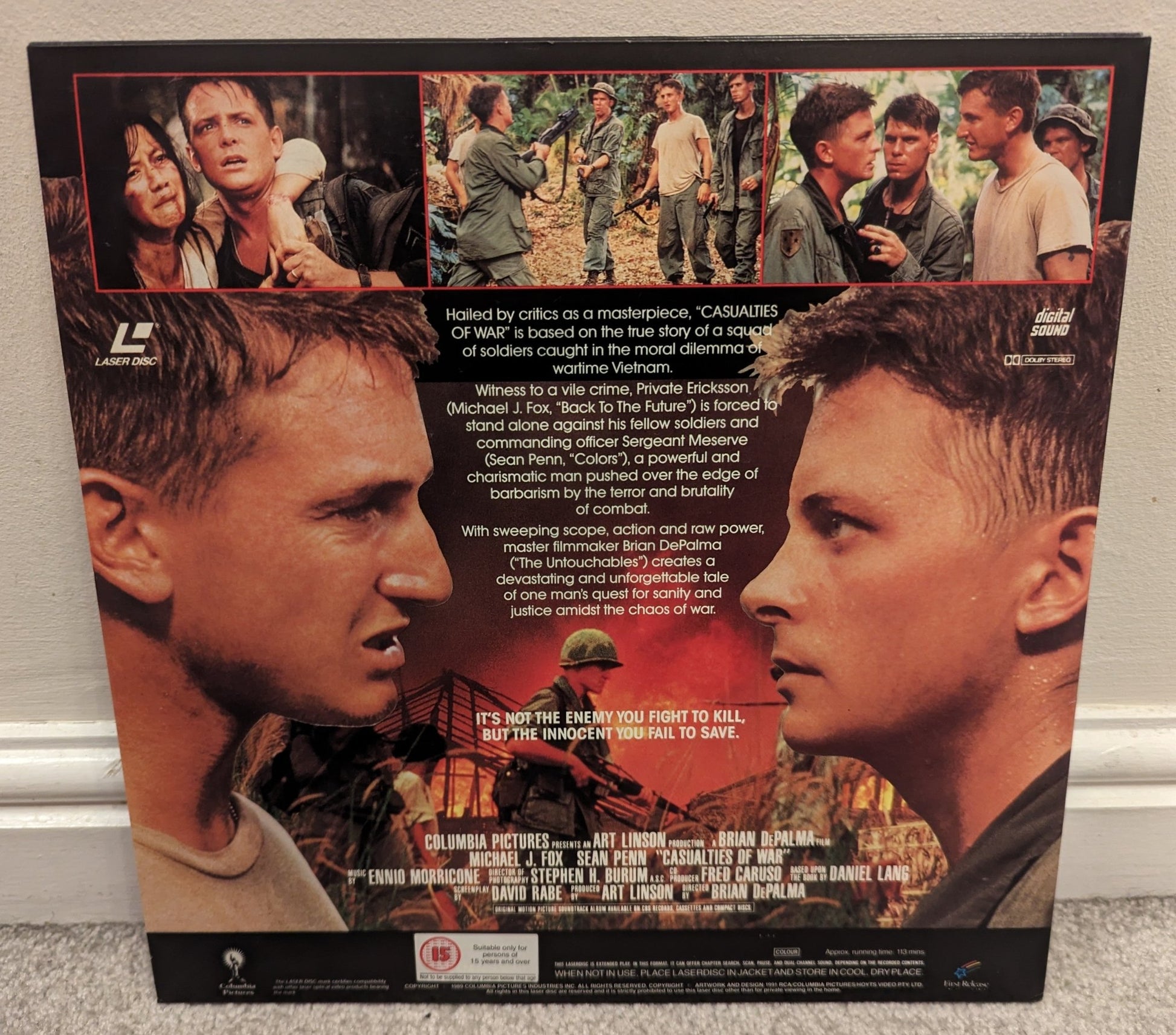 Casualties Of War (1989) Laserdisc PAL - Flippin Retro Video Shop