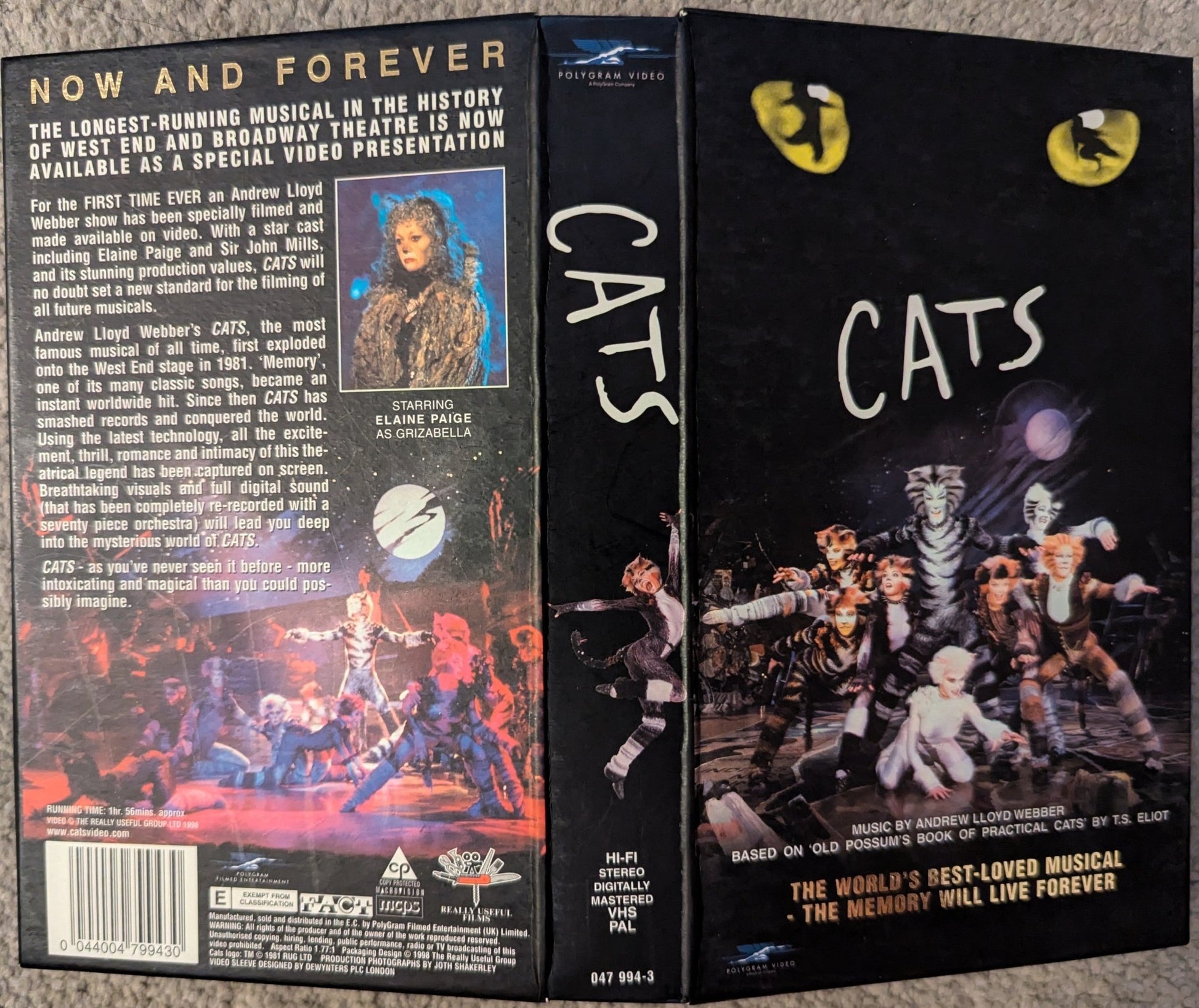 Cats (1998) VHS Video - Flippin Retro Video Shop