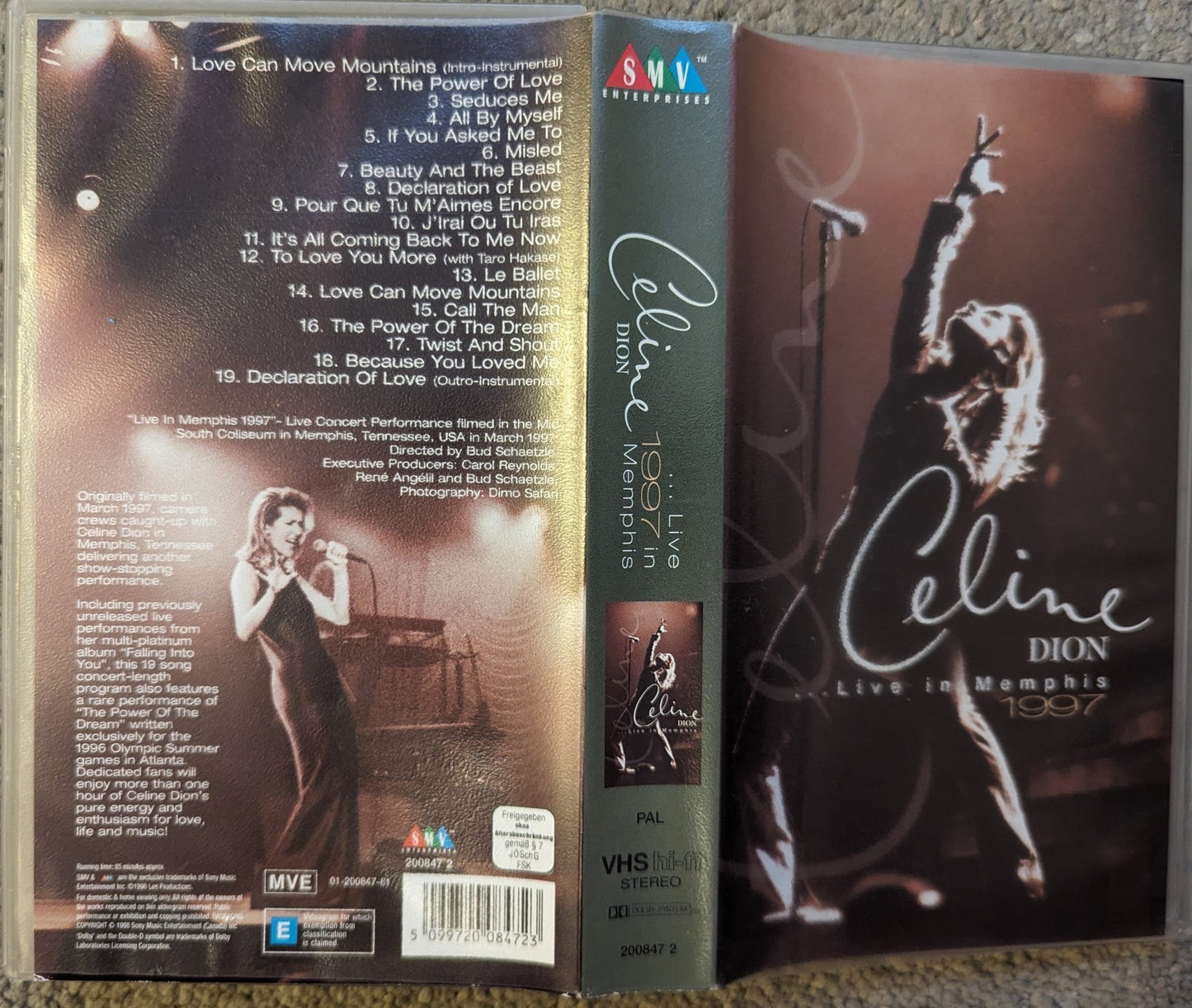 Celine Dion Live In Memphis (1997) VHS Video - Flippin Retro Video Shop