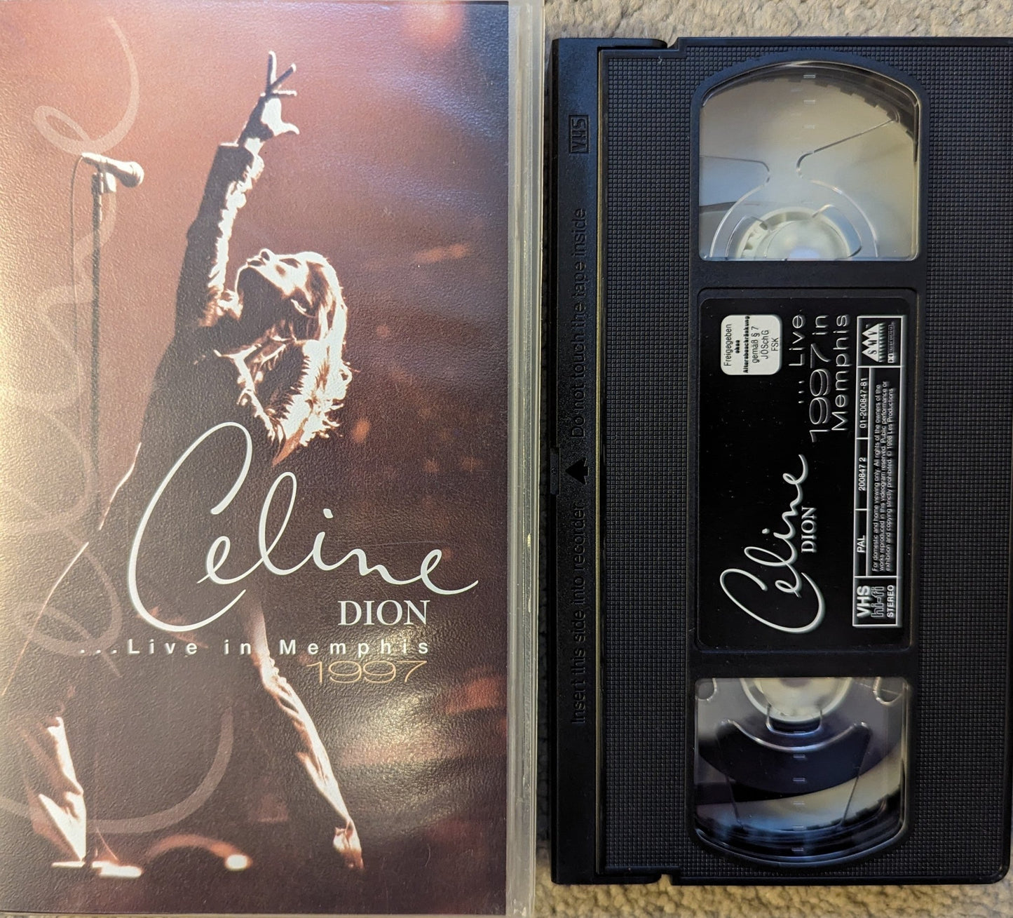 Celine Dion Live In Memphis (1997) VHS Video - Flippin Retro Video Shop