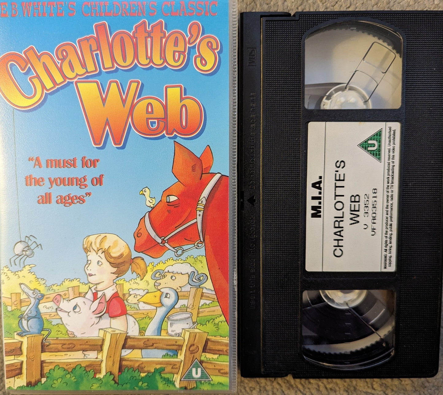 Charlotte's Web VHS Video - Flippin Retro Video Shop