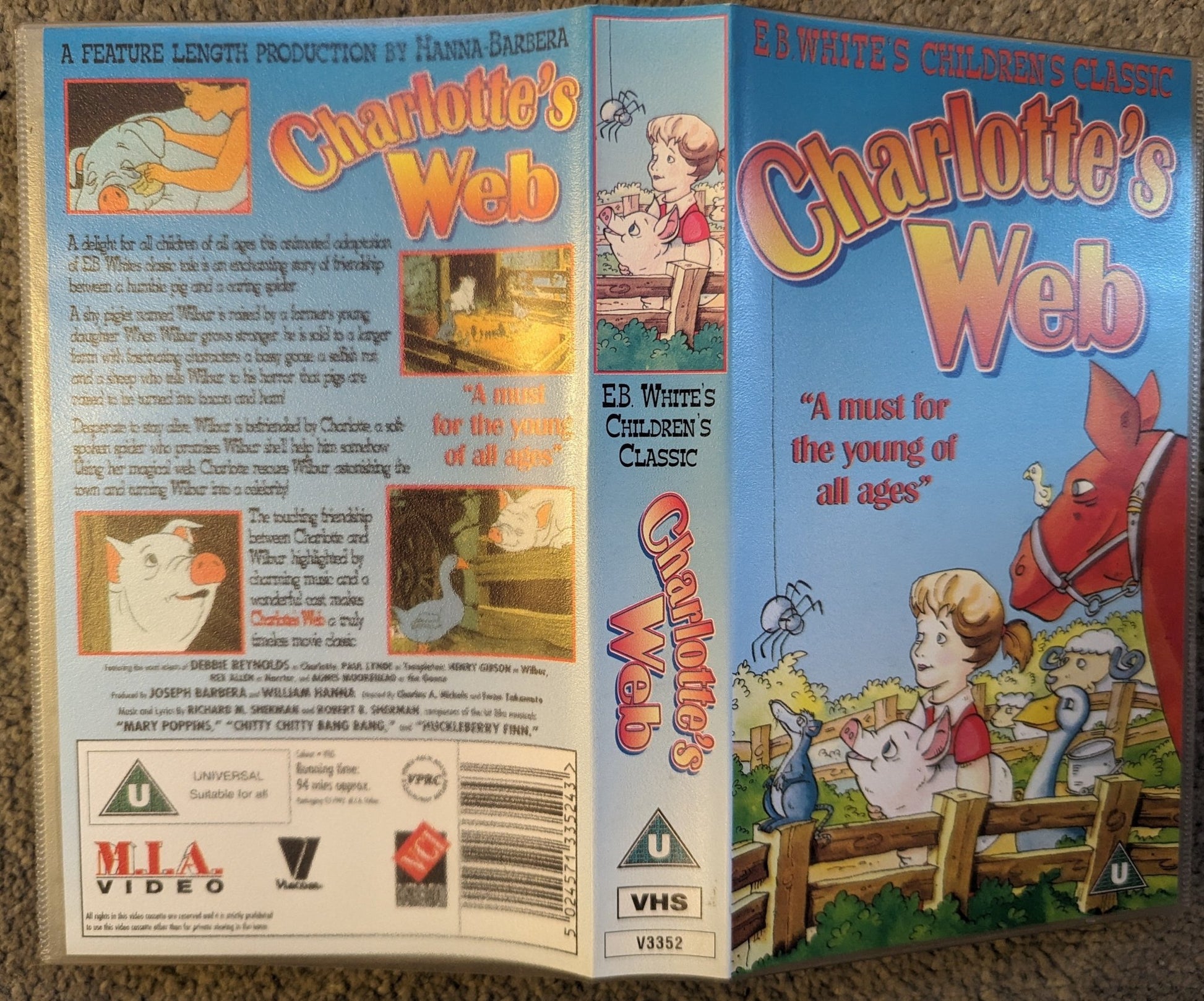 Charlotte's Web VHS Video - Flippin Retro Video Shop