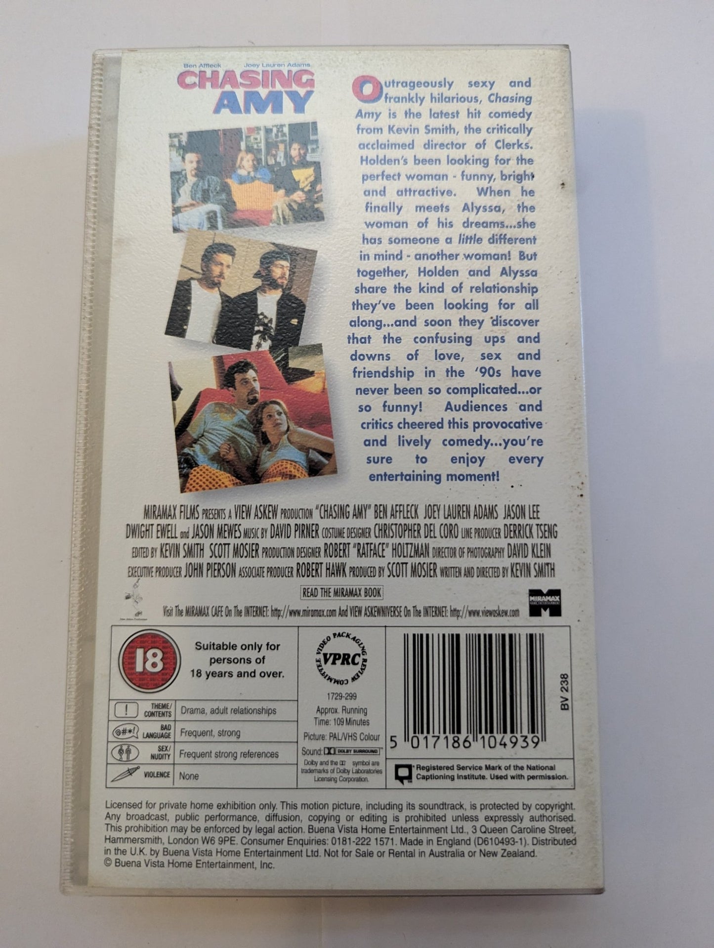 Chasing Amy (1997) VHS Video - Flippin Retro Video Shop