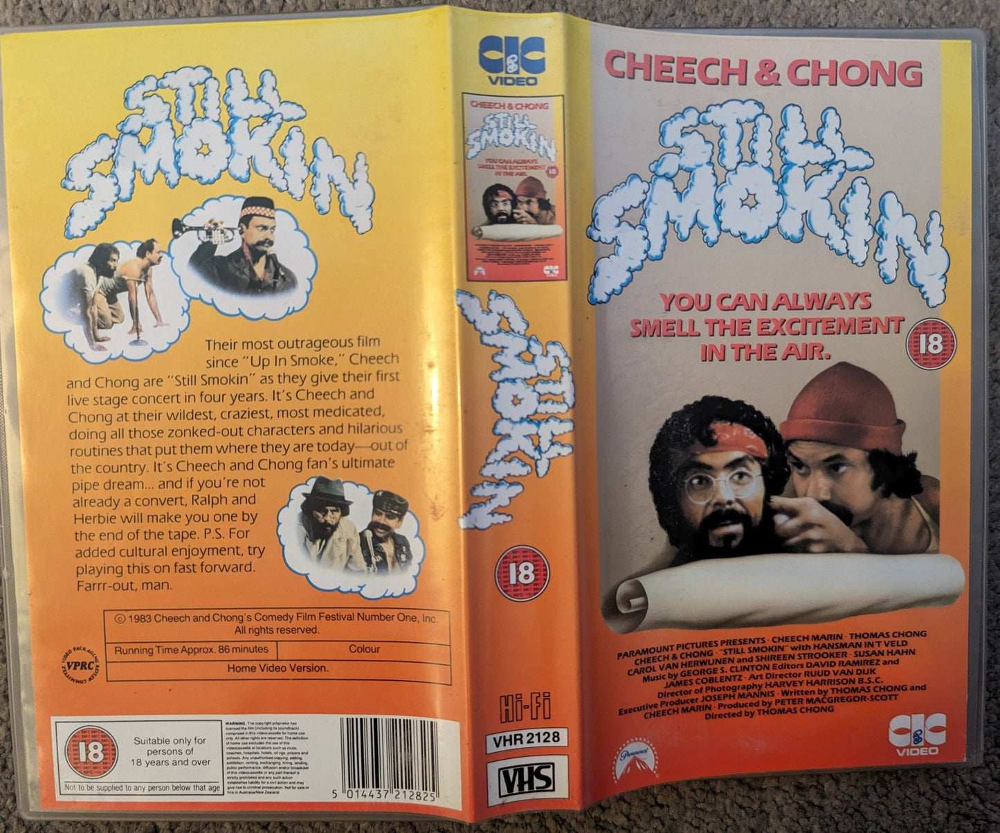 Cheech & Chong Still Smokin (1983) VHS Video - Flippin Retro Video Shop